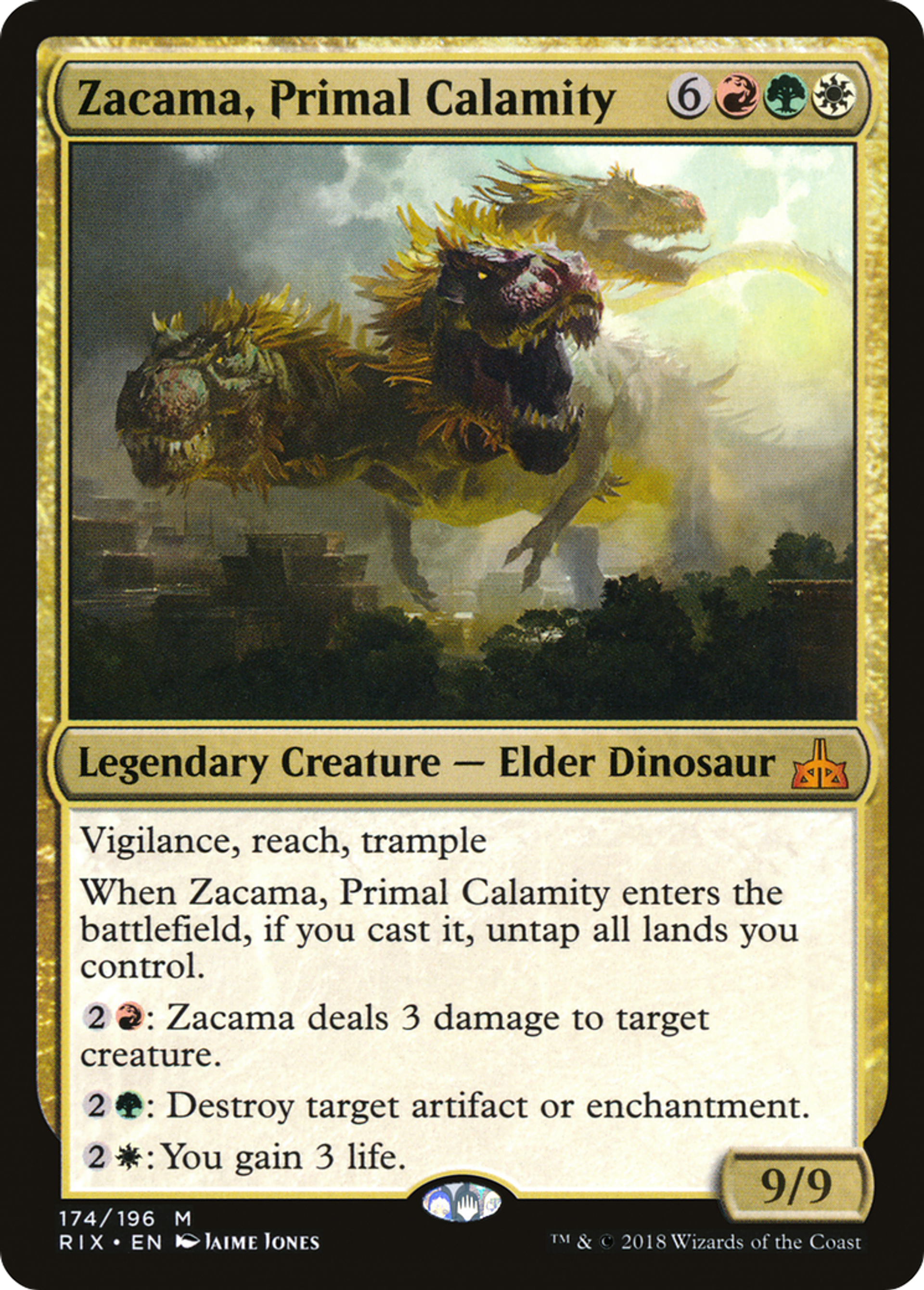 Zacama, Primal Calamity — Rivals of Ixalan — Magic: The Gathering