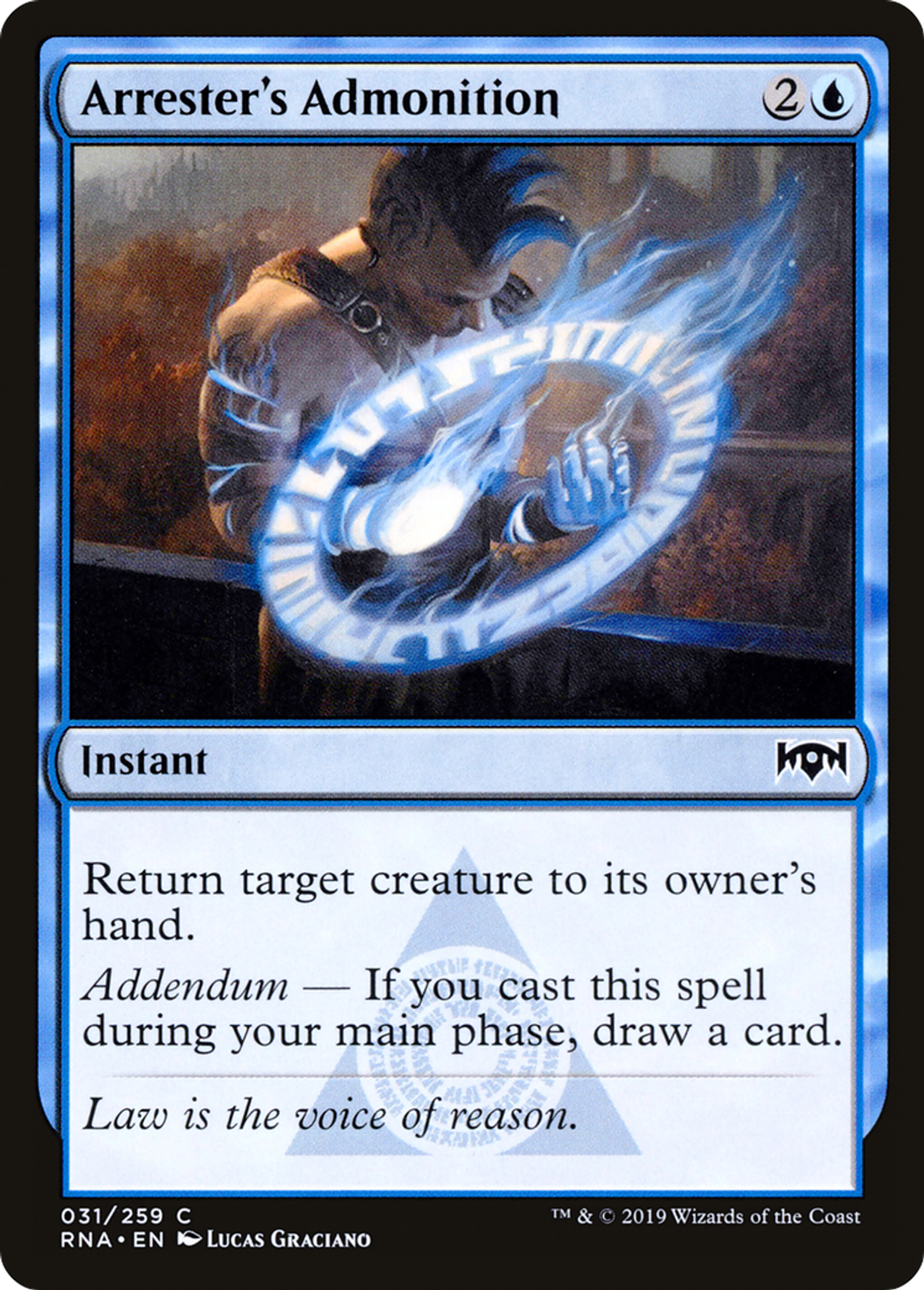 Arrester's Admonition — Ravnica Allegiance — Magic: The Gathering