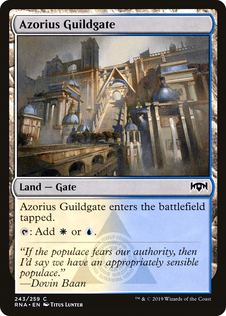 Azorius Guildgate — Ravnica Allegiance — Magic: The Gathering
