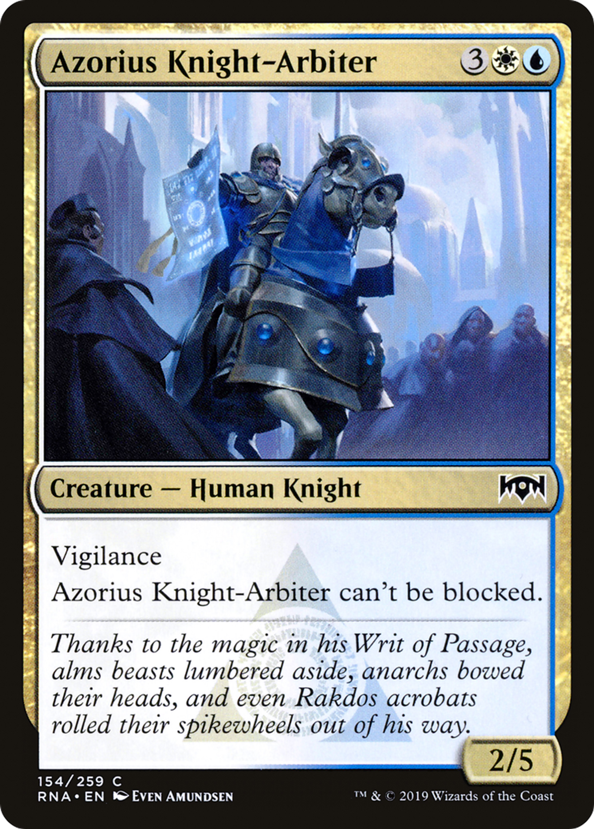 Azorius Knight-Arbiter — Ravnica Allegiance — Magic: The Gathering