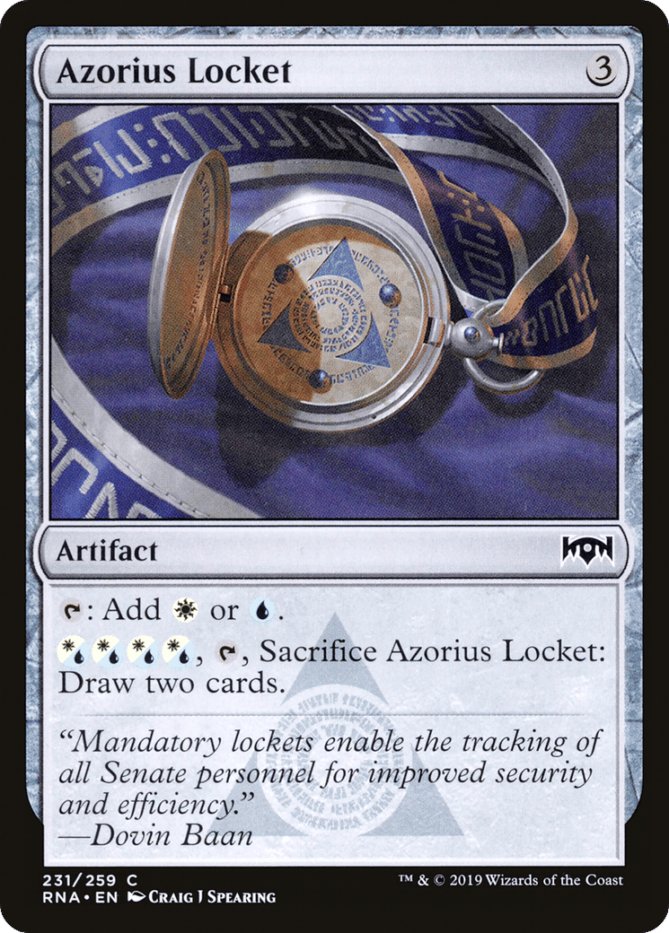 Azorius Locket — Ravnica Allegiance — Magic: The Gathering