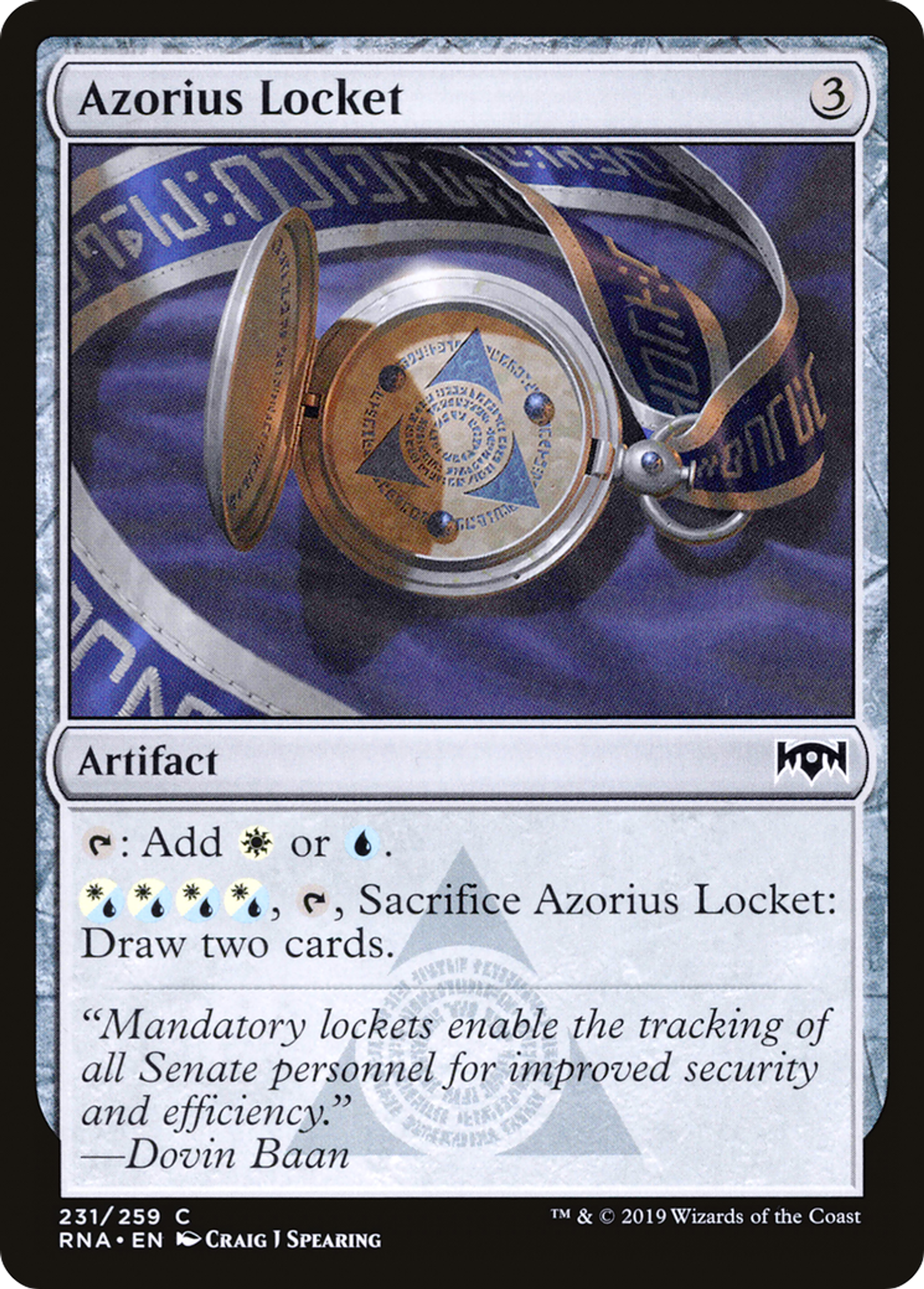 Azorius Locket — Ravnica Allegiance — Magic: The Gathering