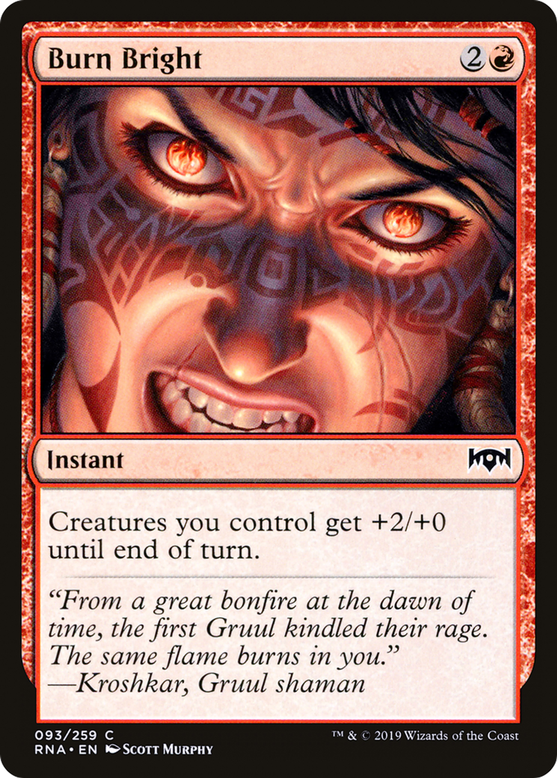 Burn Bright — Ravnica Allegiance — Magic: The Gathering