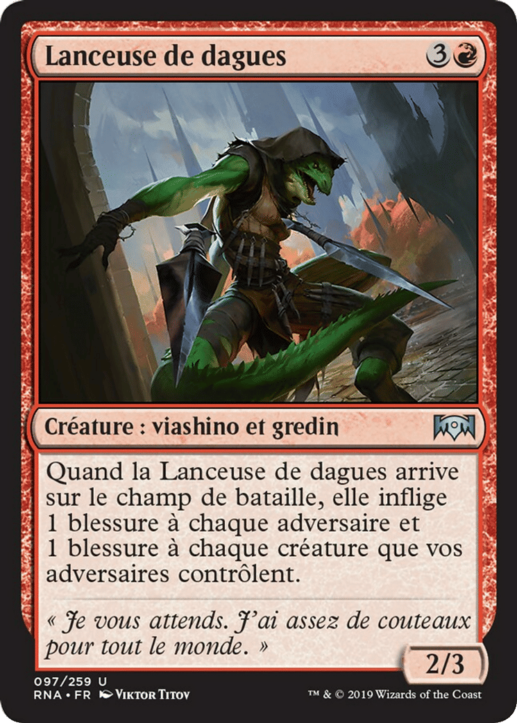 Lanceuse de dagues — Ravnica Allegiance — Magic: The Gathering