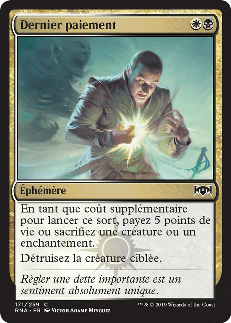 Dernier paiement — Ravnica Allegiance — Magic: The Gathering