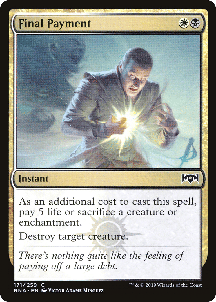 Final Payment — Ravnica Allegiance — Magic: The Gathering