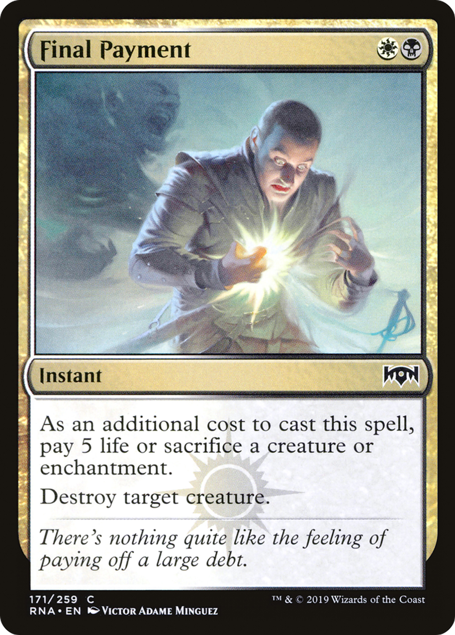 Dernier paiement — Ravnica Allegiance — Magic: The Gathering