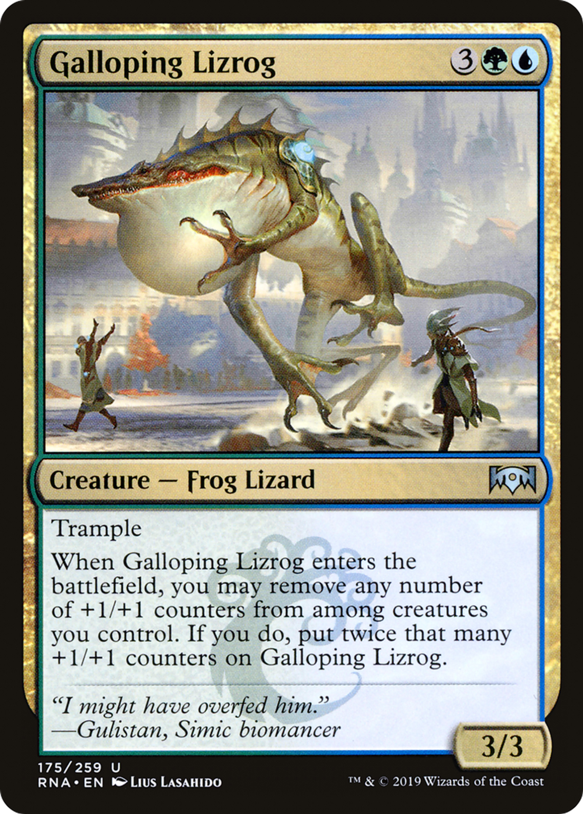 Galloping Lizrog — Ravnica Allegiance — Magic: The Gathering