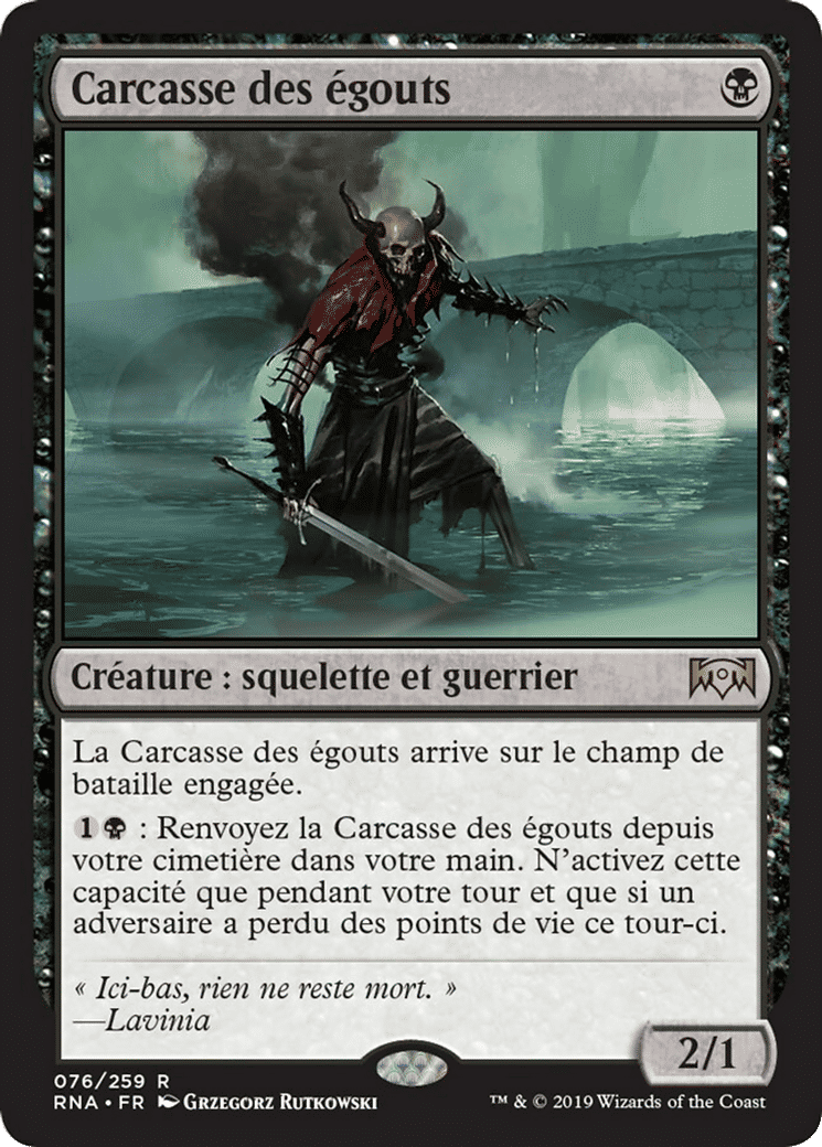 Carcasse des égouts — Ravnica Allegiance — Magic: The Gathering