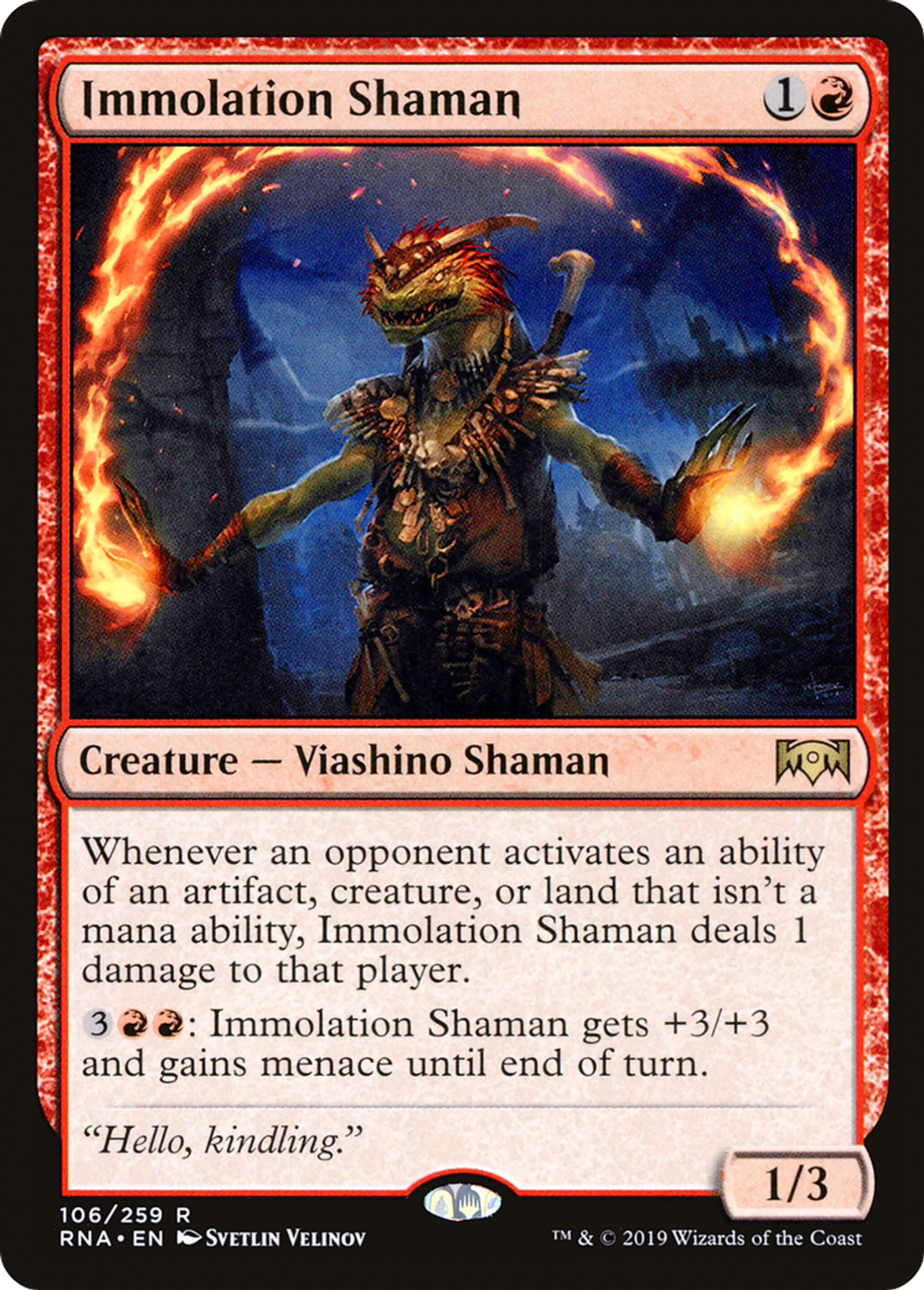 Immolation Shaman — Ravnica Allegiance — Magic: The Gathering