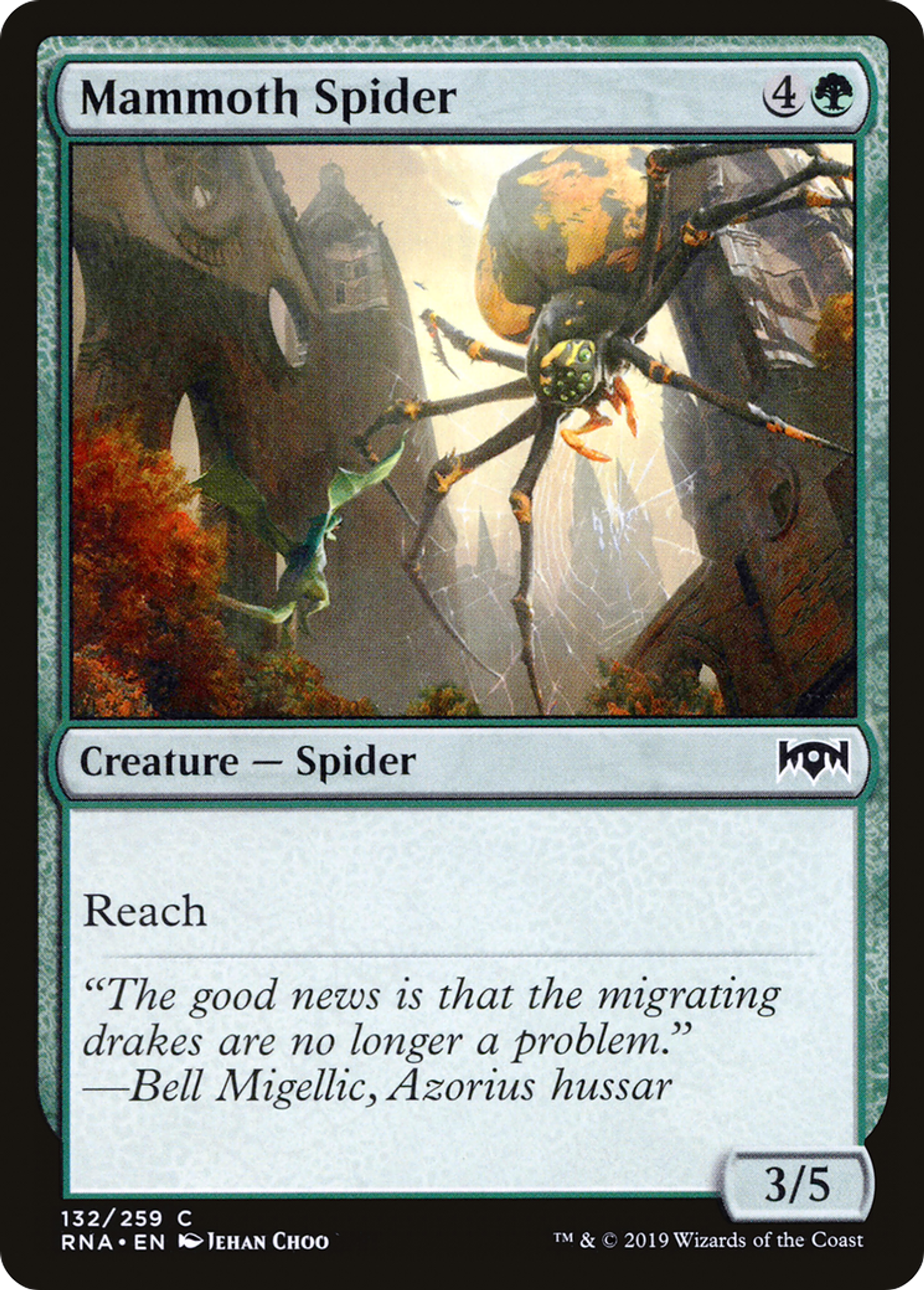 Mammoth Spider — Ravnica Allegiance — Magic: The Gathering
