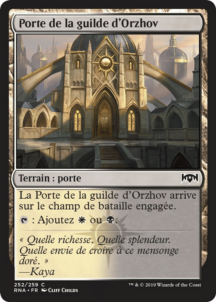 Porte de la guilde d'Orzhov — Ravnica Allegiance — Magic: The Gathering