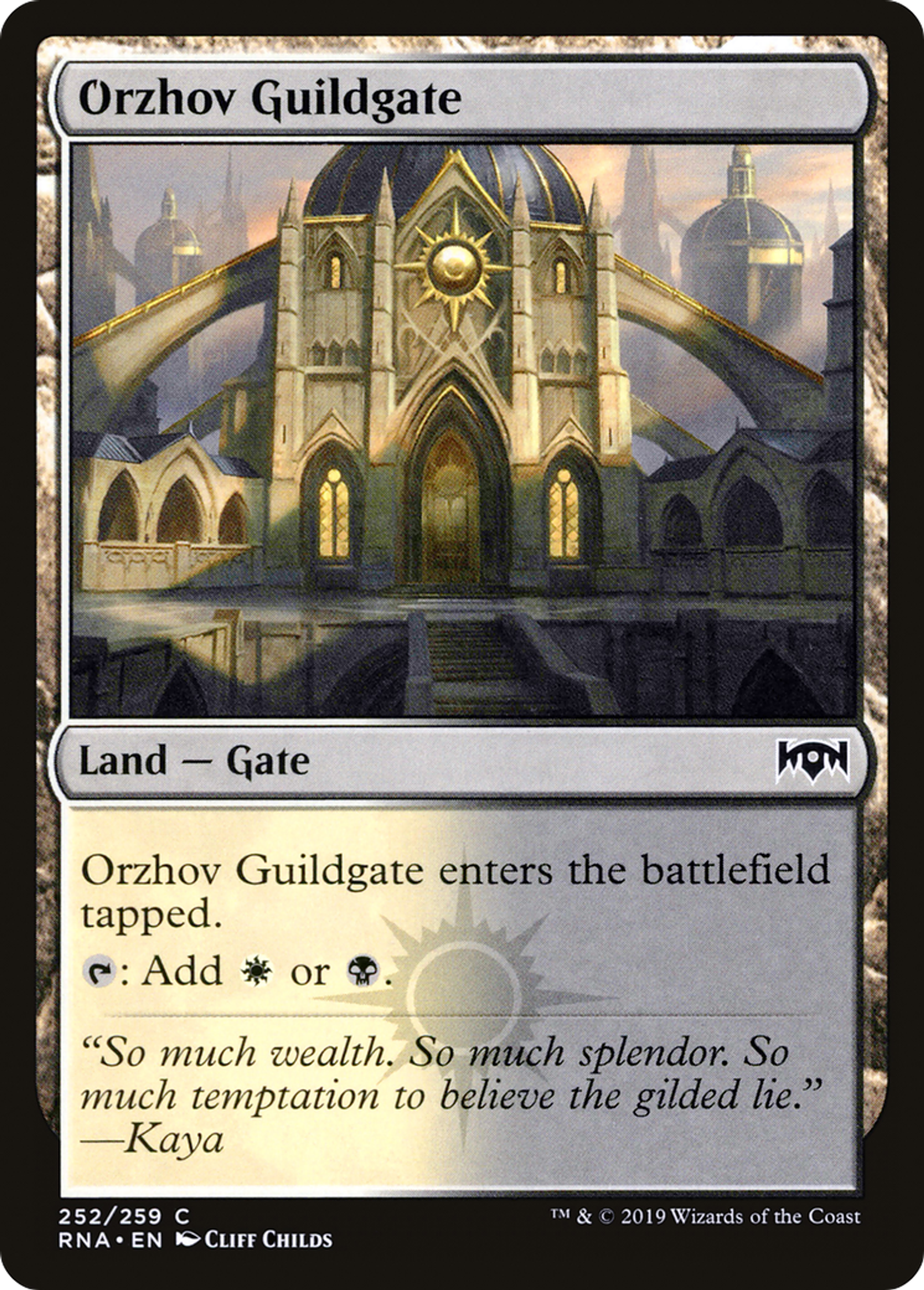 Orzhov Guildgate — Ravnica Allegiance — Magic: The Gathering