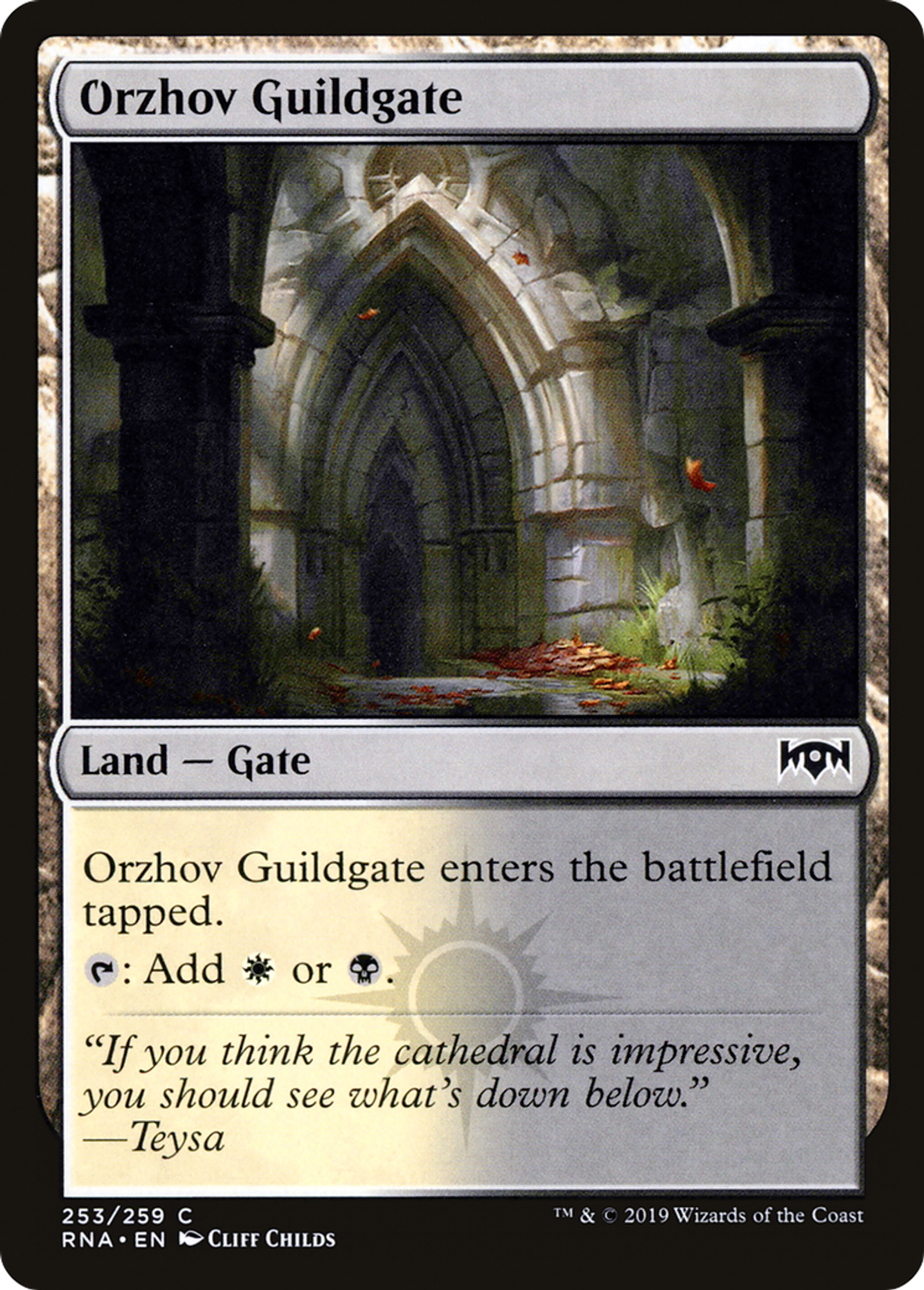 Orzhov Guildgate — Ravnica Allegiance — Magic: The Gathering