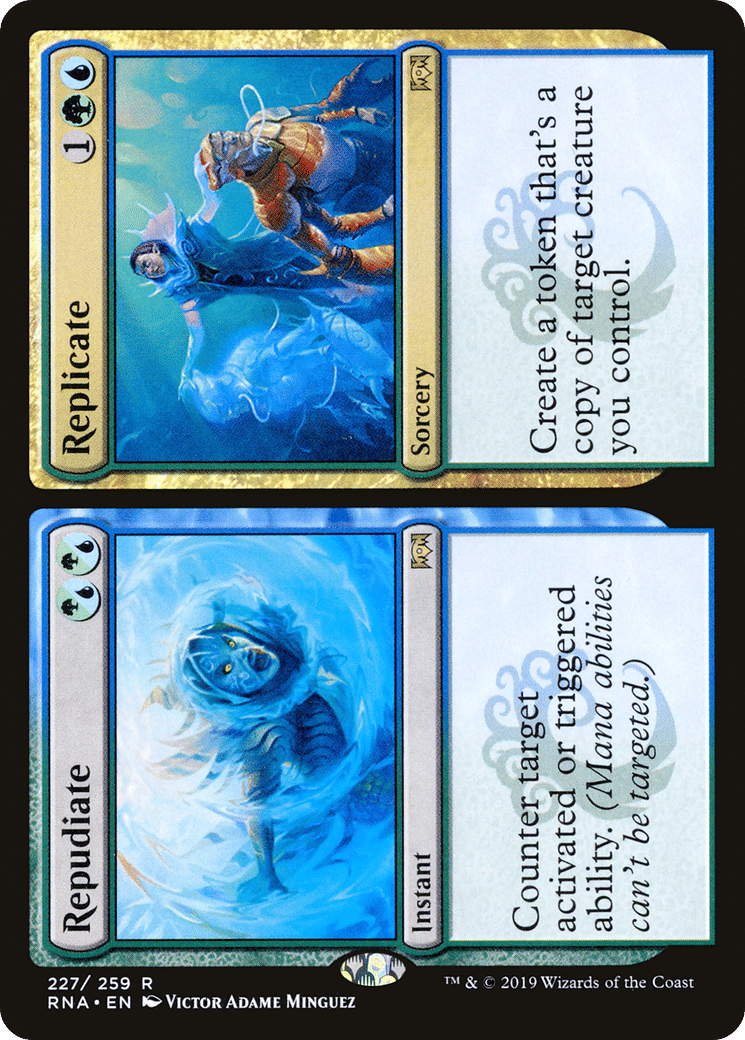 Repudiate // Replicate — Ravnica Allegiance — Magic: The Gathering