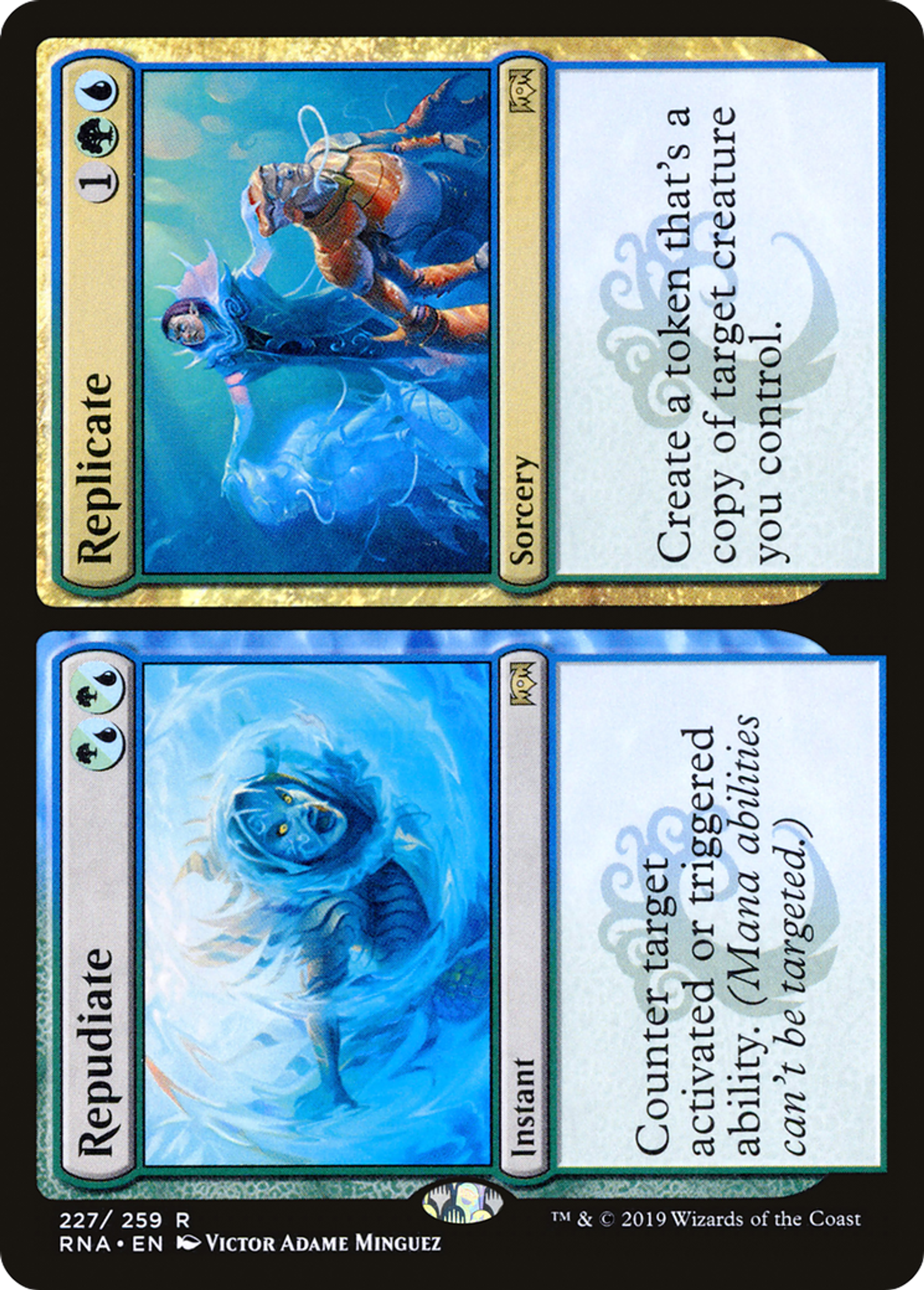 Repudiate // Replicate — Ravnica Allegiance — Magic: The Gathering