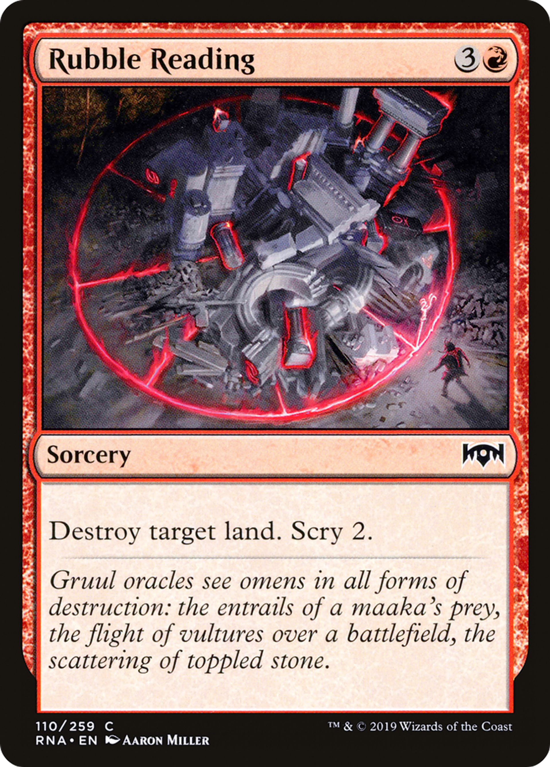 Rubble Reading — Ravnica Allegiance — Magic: The Gathering