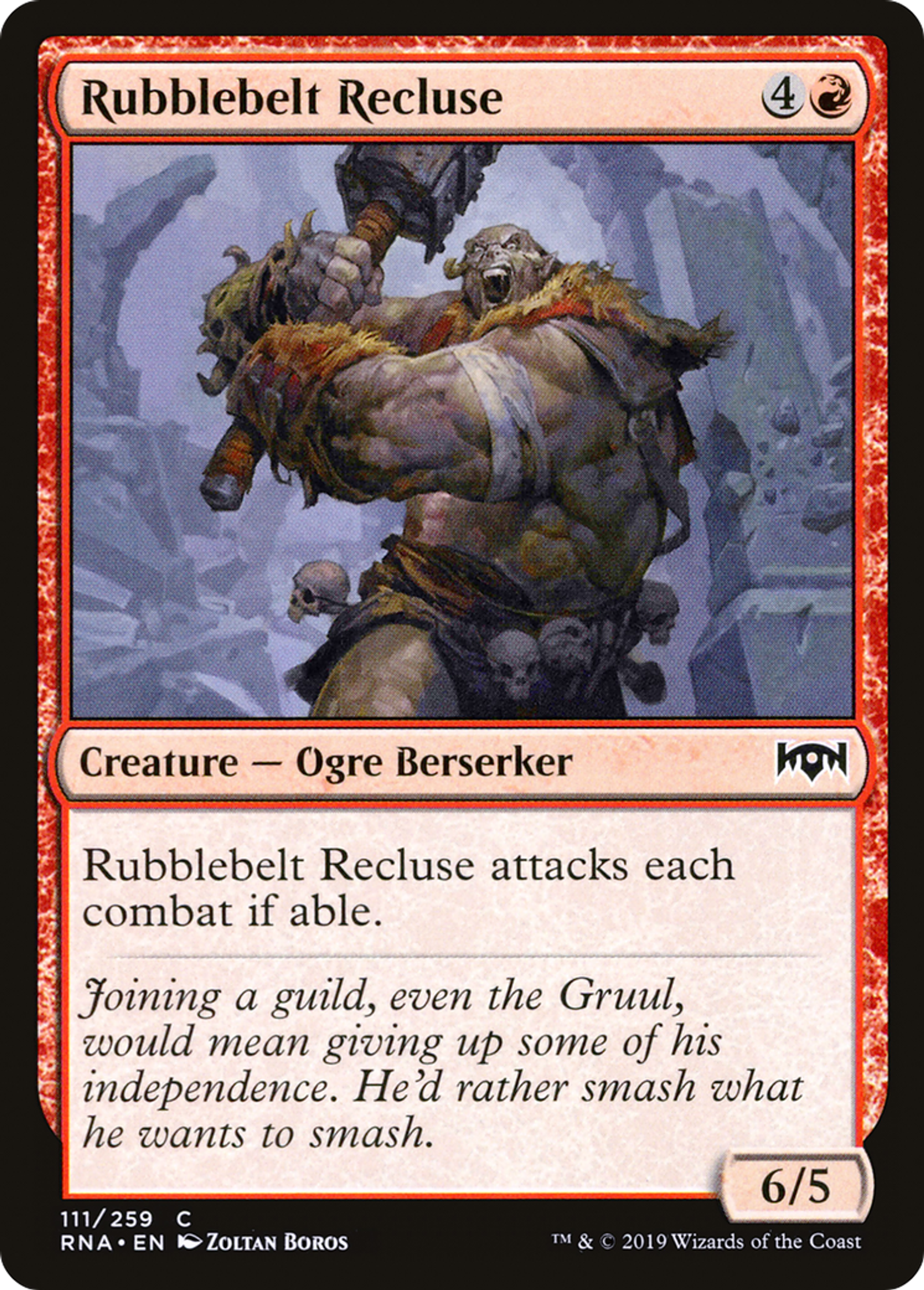 Rubblebelt Recluse — Ravnica Allegiance — Magic: The Gathering