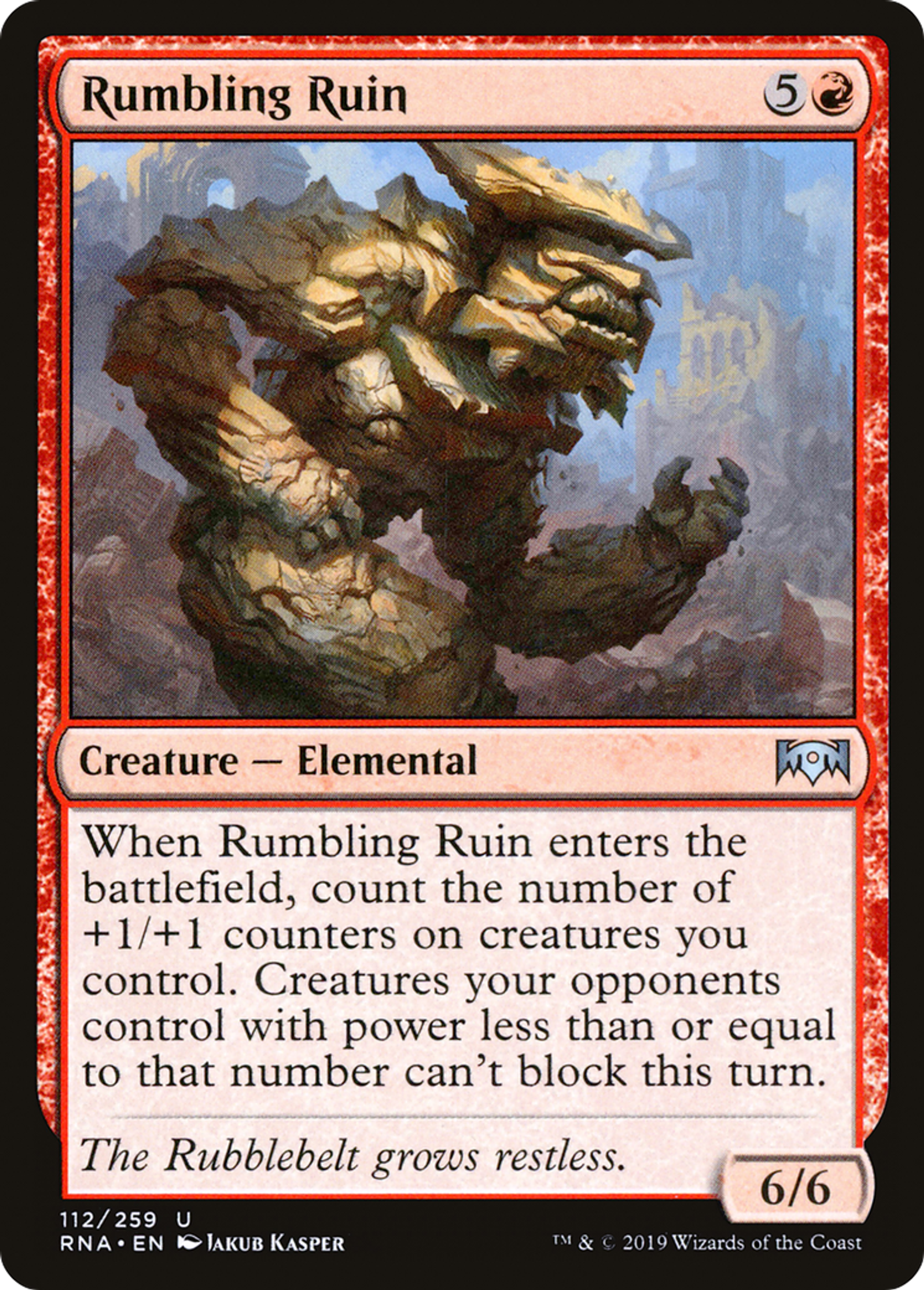 Rumbling Ruin — Ravnica Allegiance — Magic: The Gathering