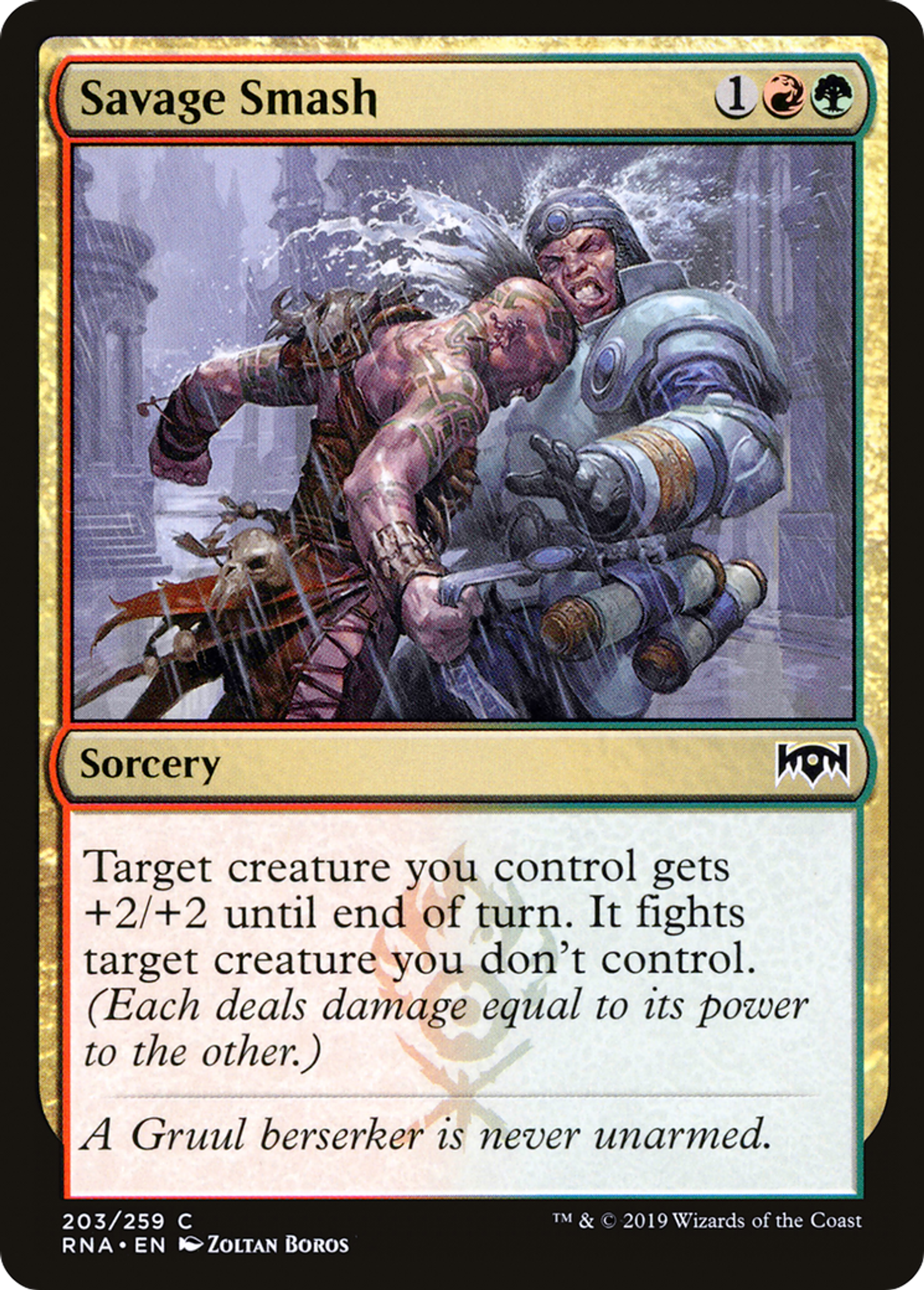 Savage Smash — Ravnica Allegiance — Magic: The Gathering
