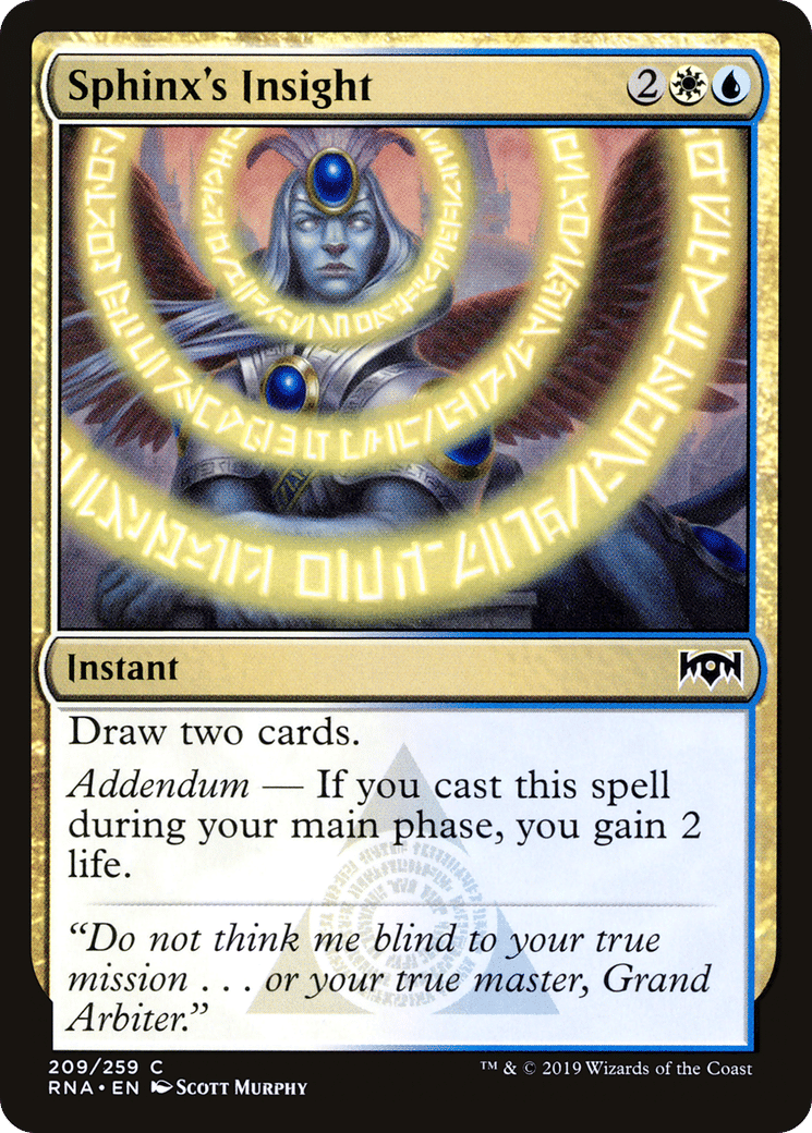 Sphinx's Insight — Ravnica Allegiance — Magic: The Gathering
