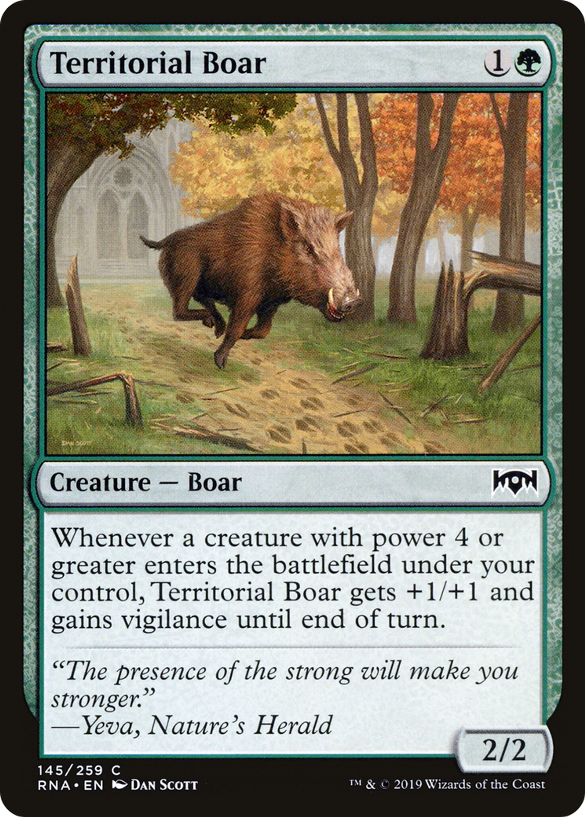 Sanglier territorial — Ravnica Allegiance — Magic: The Gathering