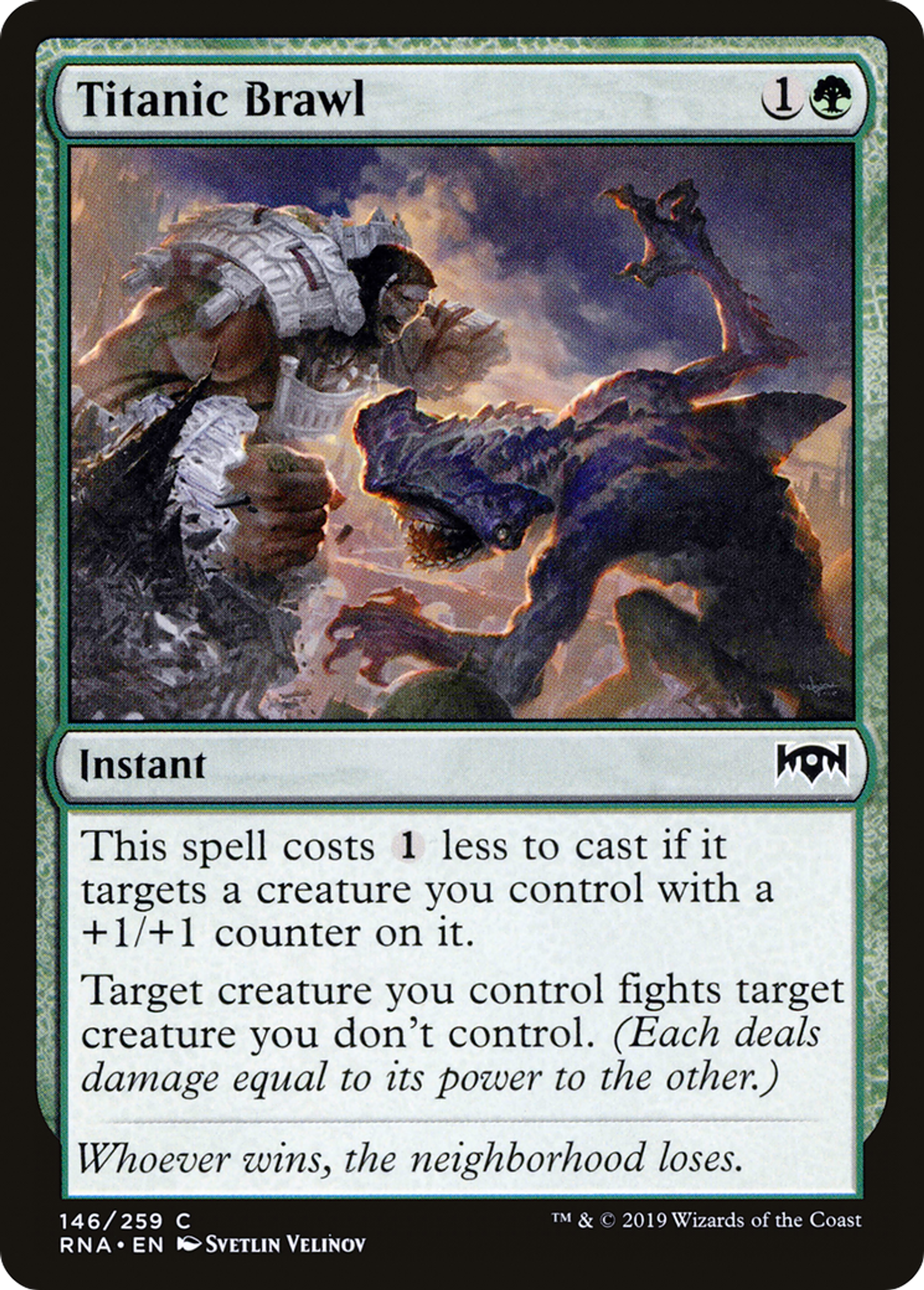 Titanic Brawl — Ravnica Allegiance — Magic: The Gathering