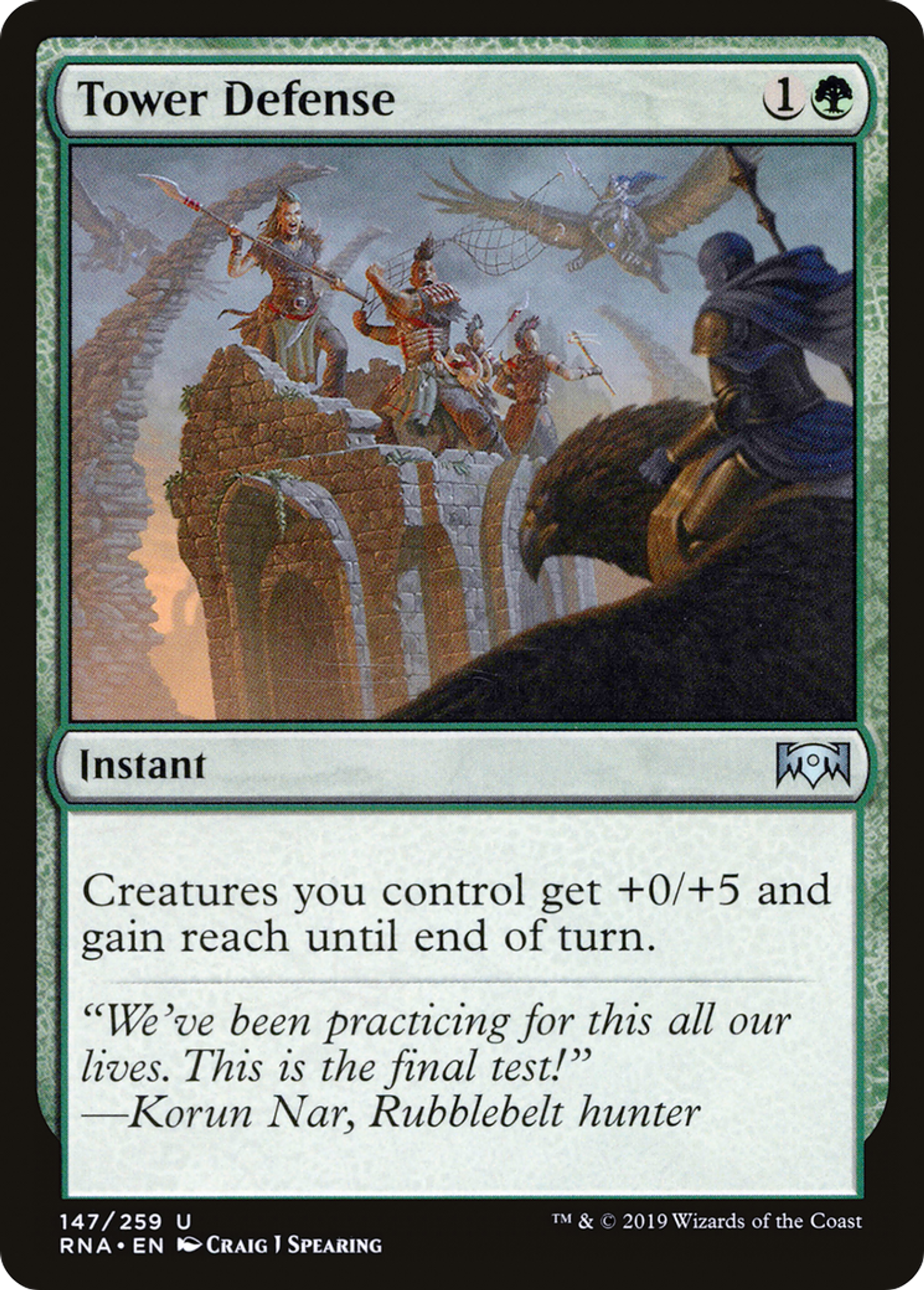 Tower Defense — Ravnica Allegiance — Magic: The Gathering