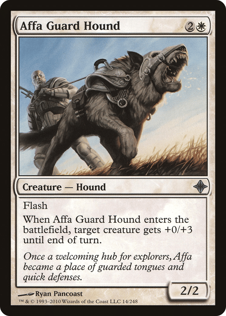 Affa Guard Hound — Rise of the Eldrazi — Magic: The Gathering