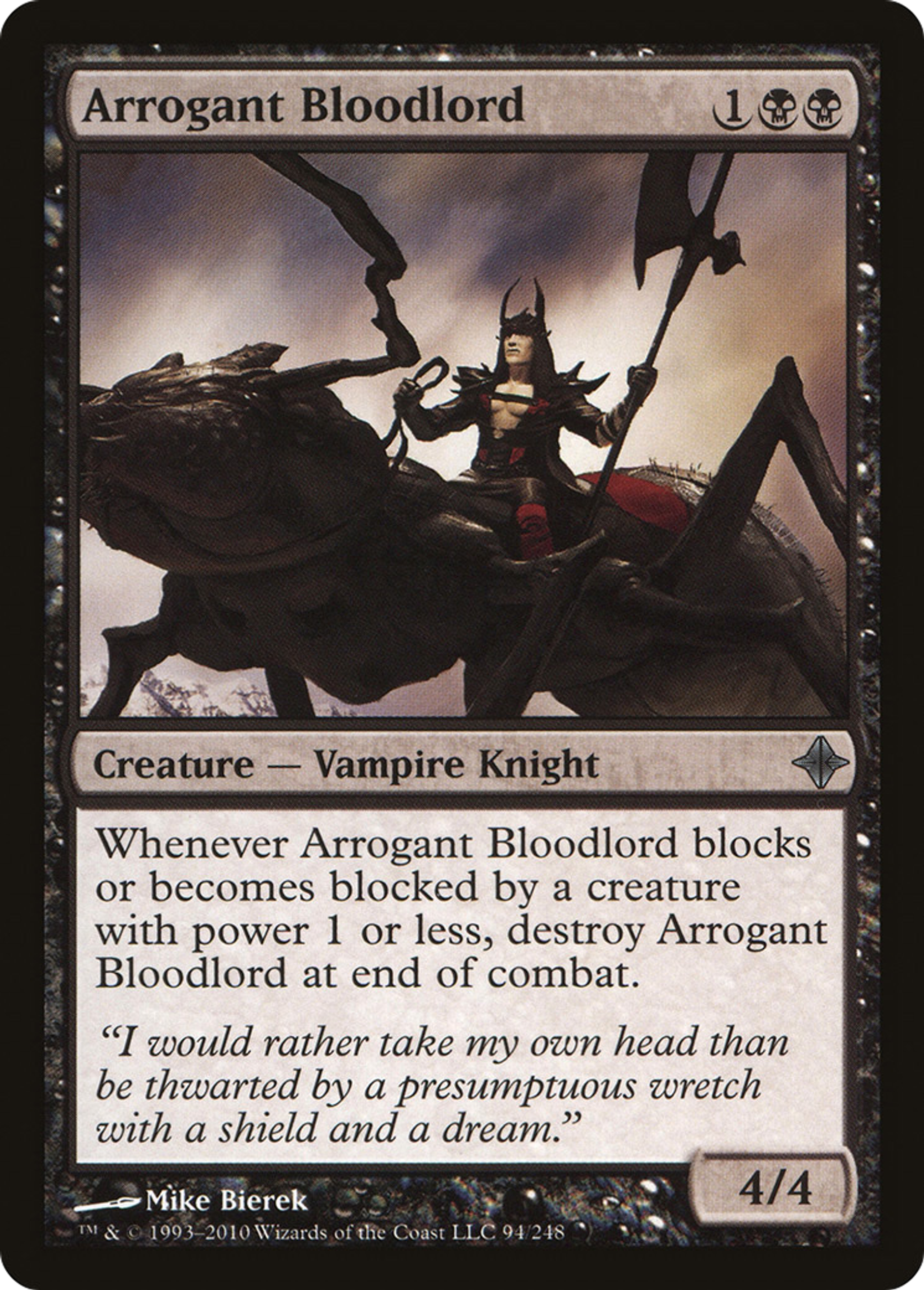 Arrogant Bloodlord — Rise of the Eldrazi — Magic: The Gathering