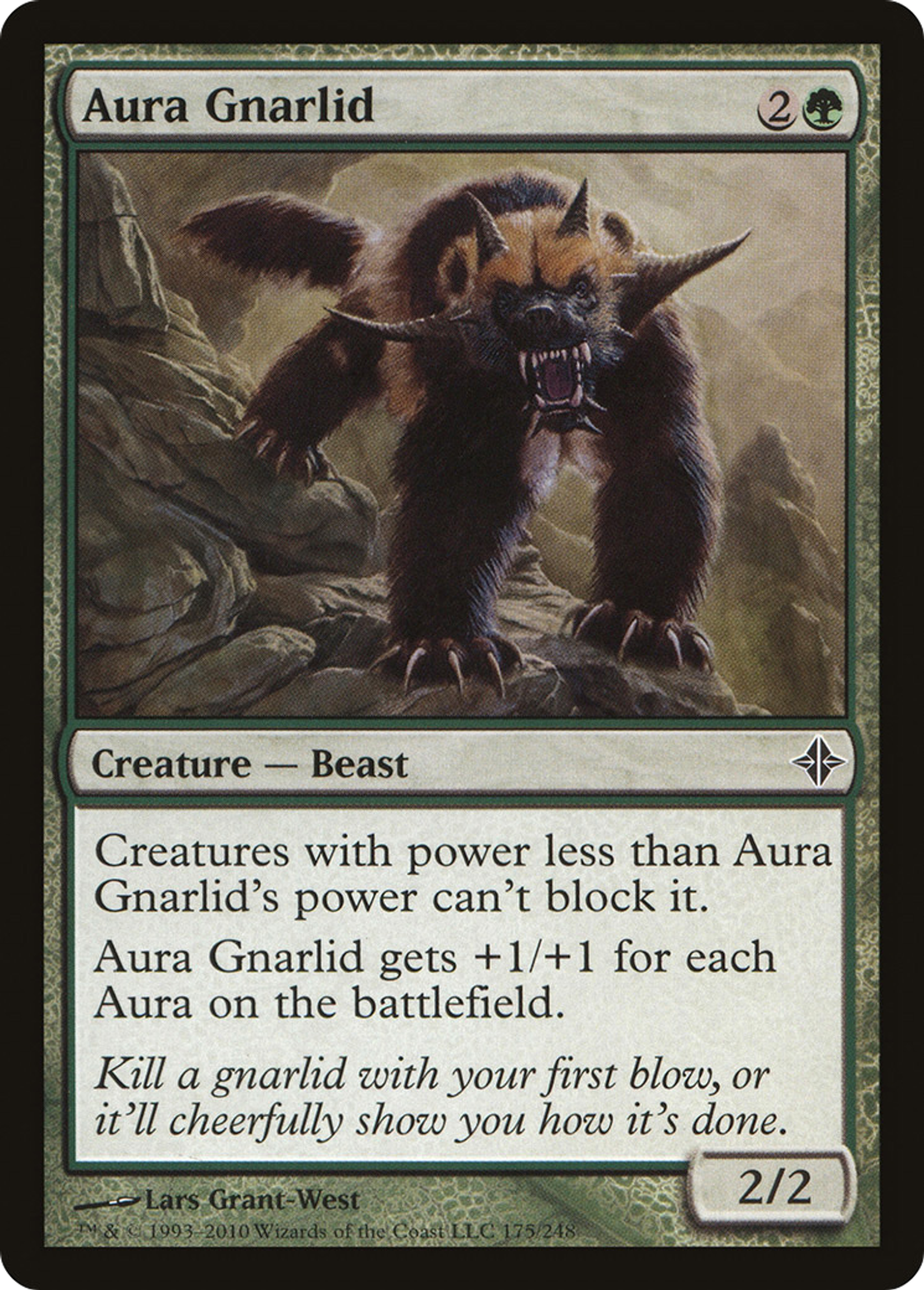 Aura Gnarlid — Rise of the Eldrazi — Magic: The Gathering