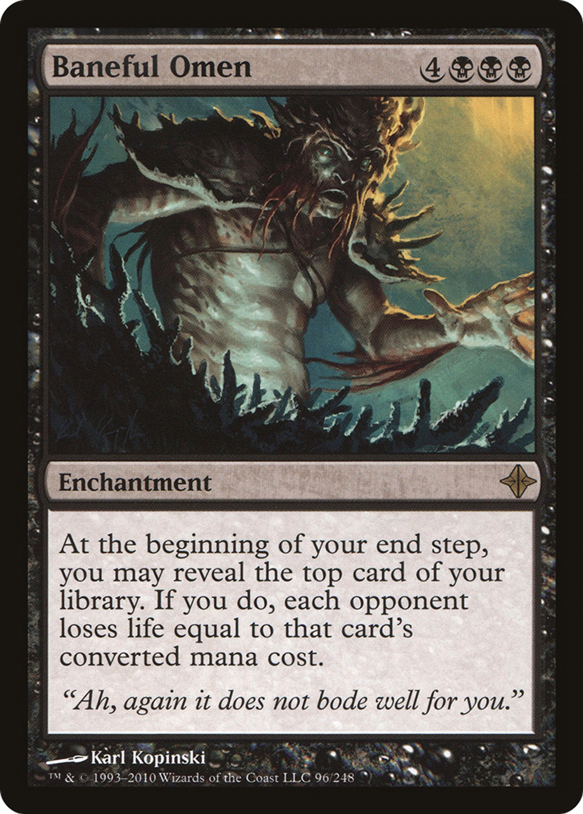 Baneful Omen — Rise of the Eldrazi — Magic: The Gathering