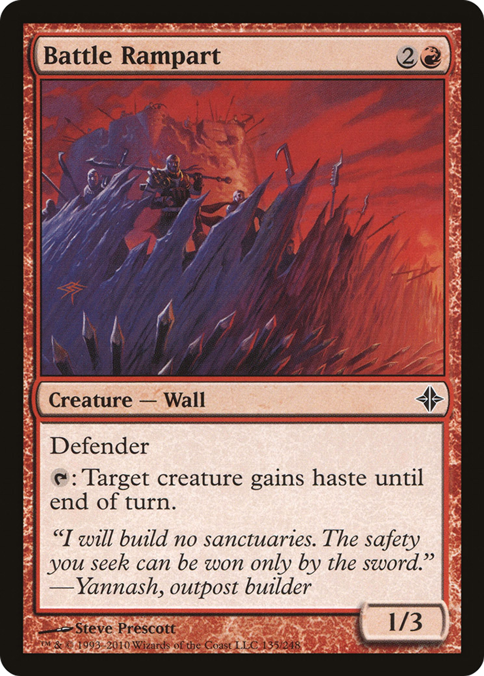 Battle Rampart — Rise of the Eldrazi — Magic: The Gathering