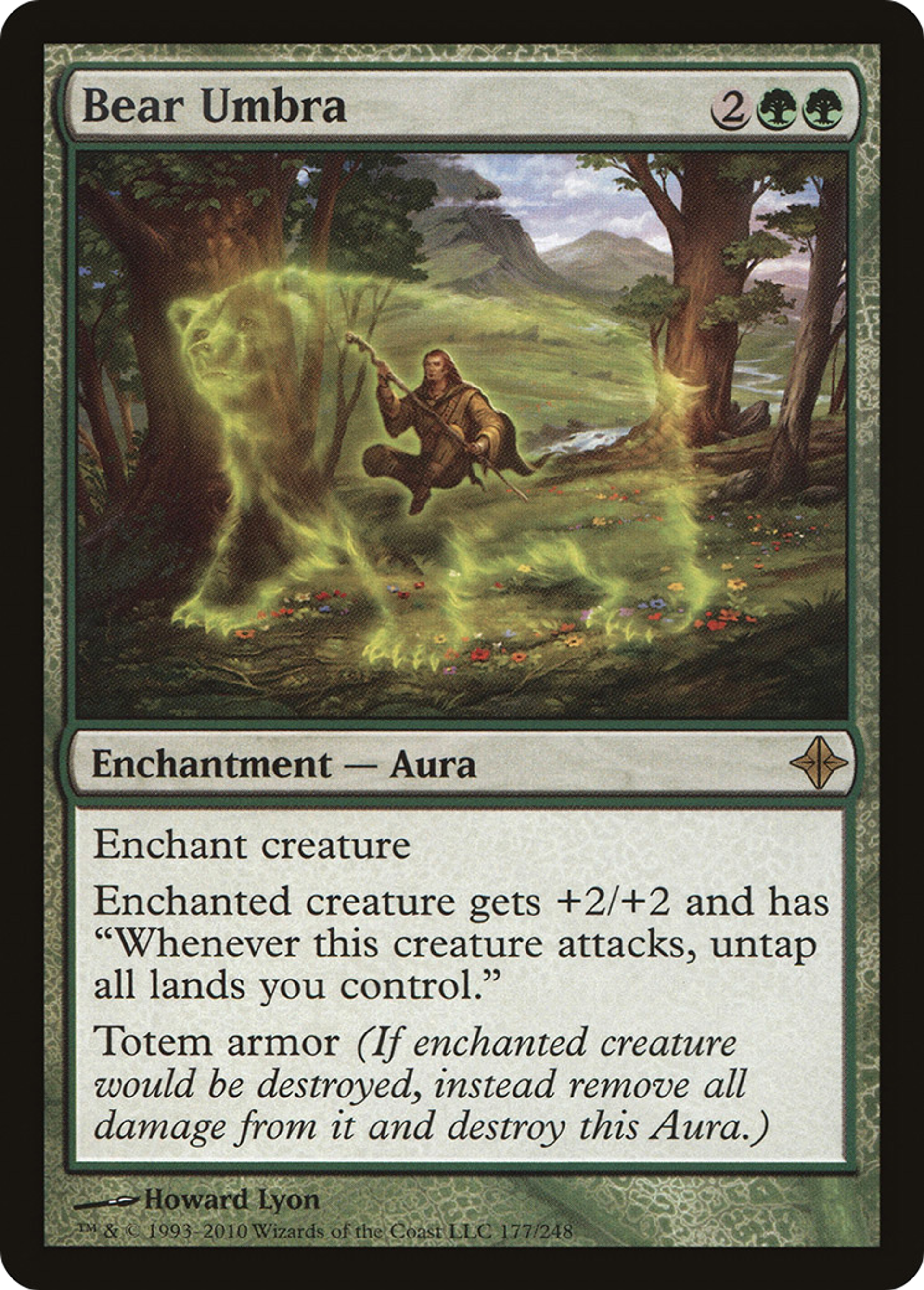 Bear Umbra — Rise of the Eldrazi — Magic: The Gathering