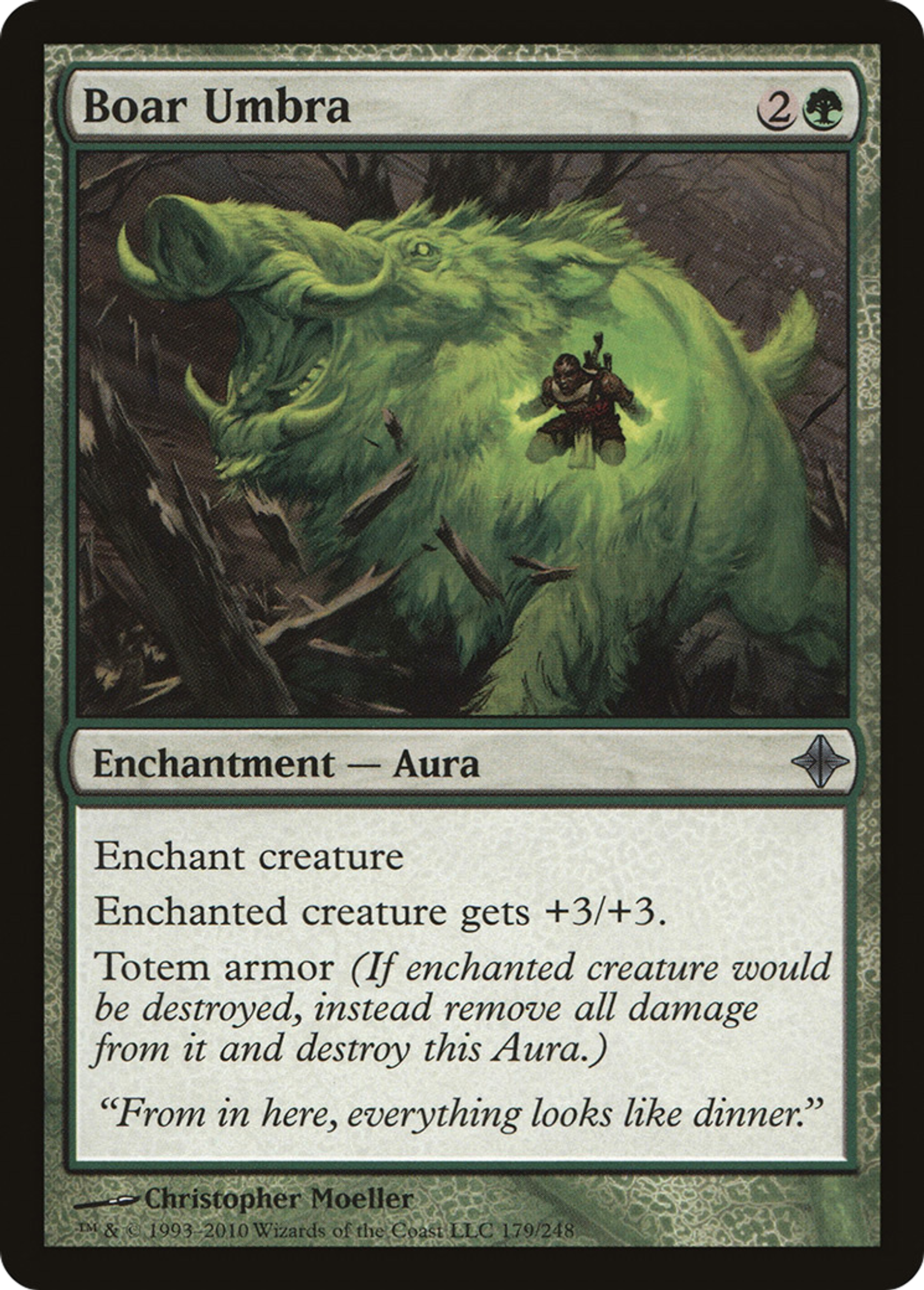 Boar Umbra — Rise of the Eldrazi — Magic: The Gathering