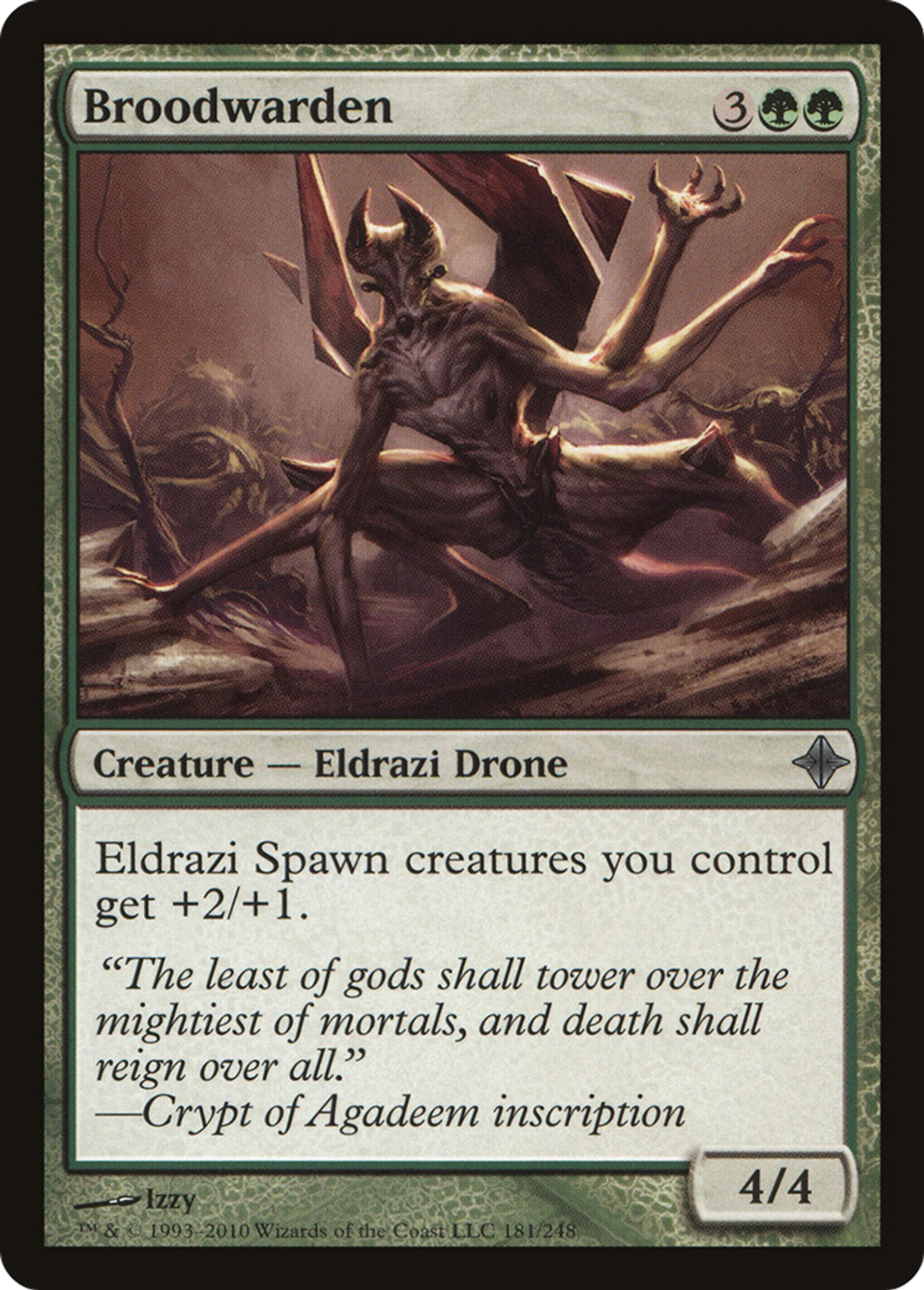 Garde de la progéniture — Rise of the Eldrazi — Magic: The Gathering