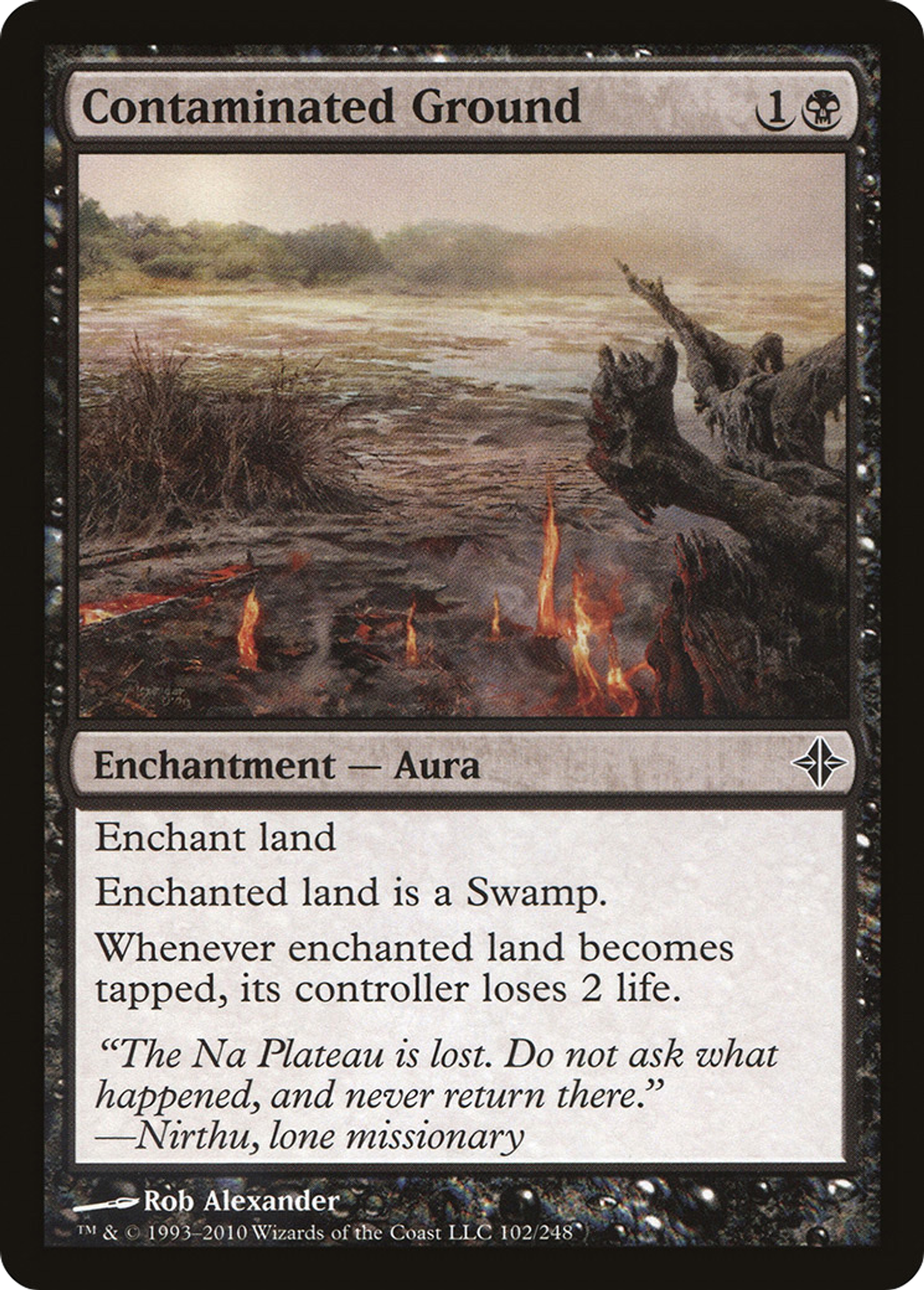 Contaminated Ground — Rise of the Eldrazi — Magic: The Gathering