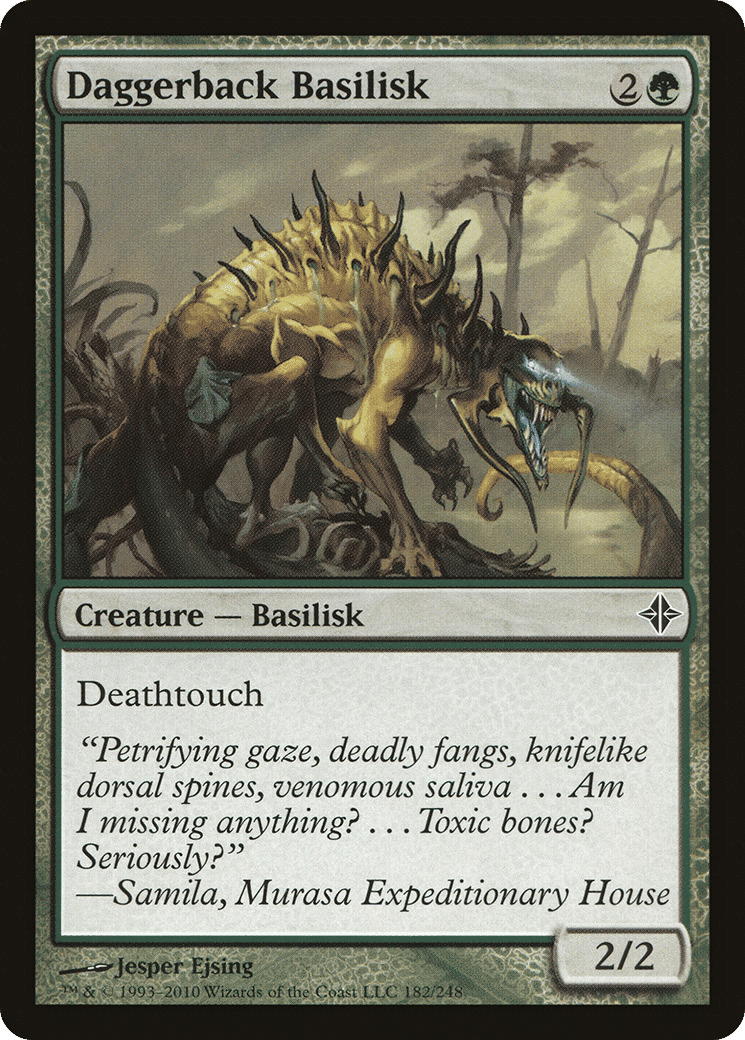 Daggerback Basilisk — Rise of the Eldrazi — Magic: The Gathering