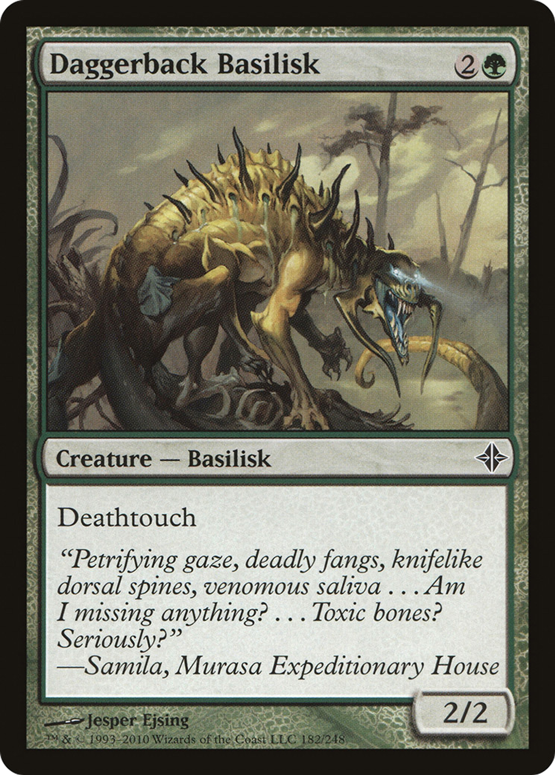 Daggerback Basilisk — Rise of the Eldrazi — Magic: The Gathering