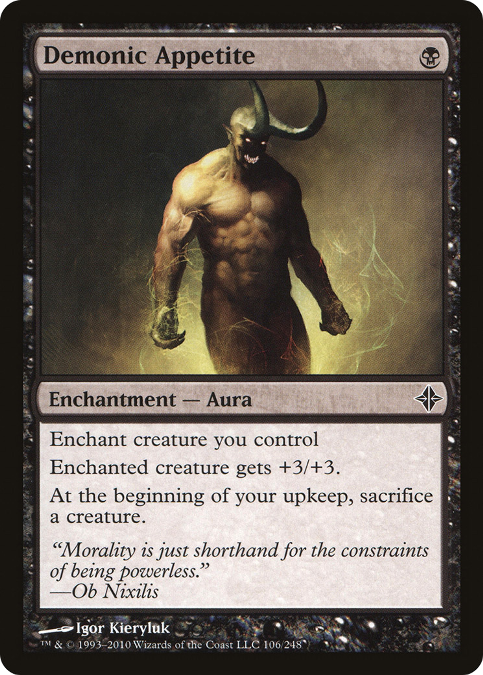 Demonic Appetite — Rise of the Eldrazi — Magic: The Gathering