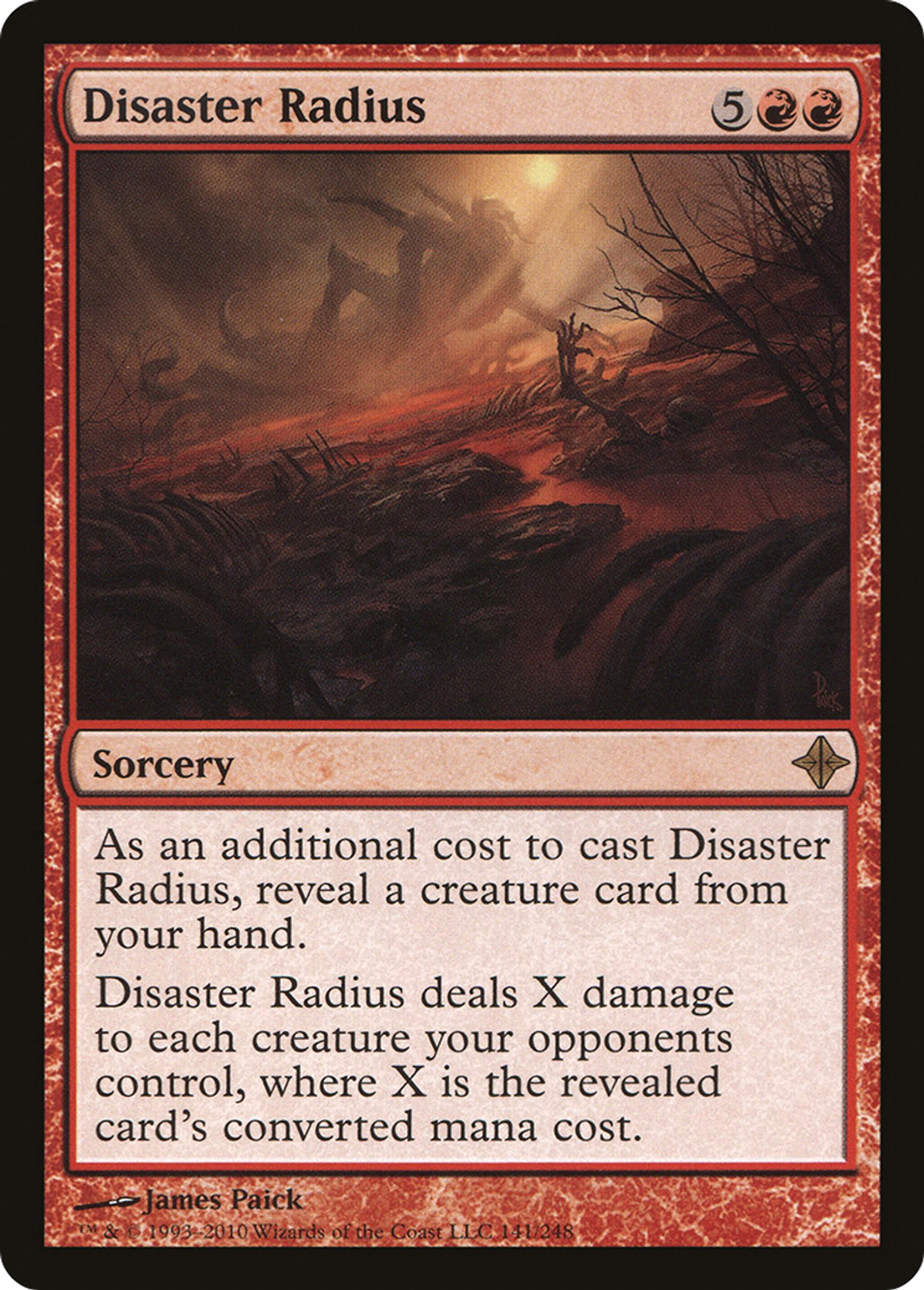 Disaster Radius — Rise of the Eldrazi — Magic: The Gathering