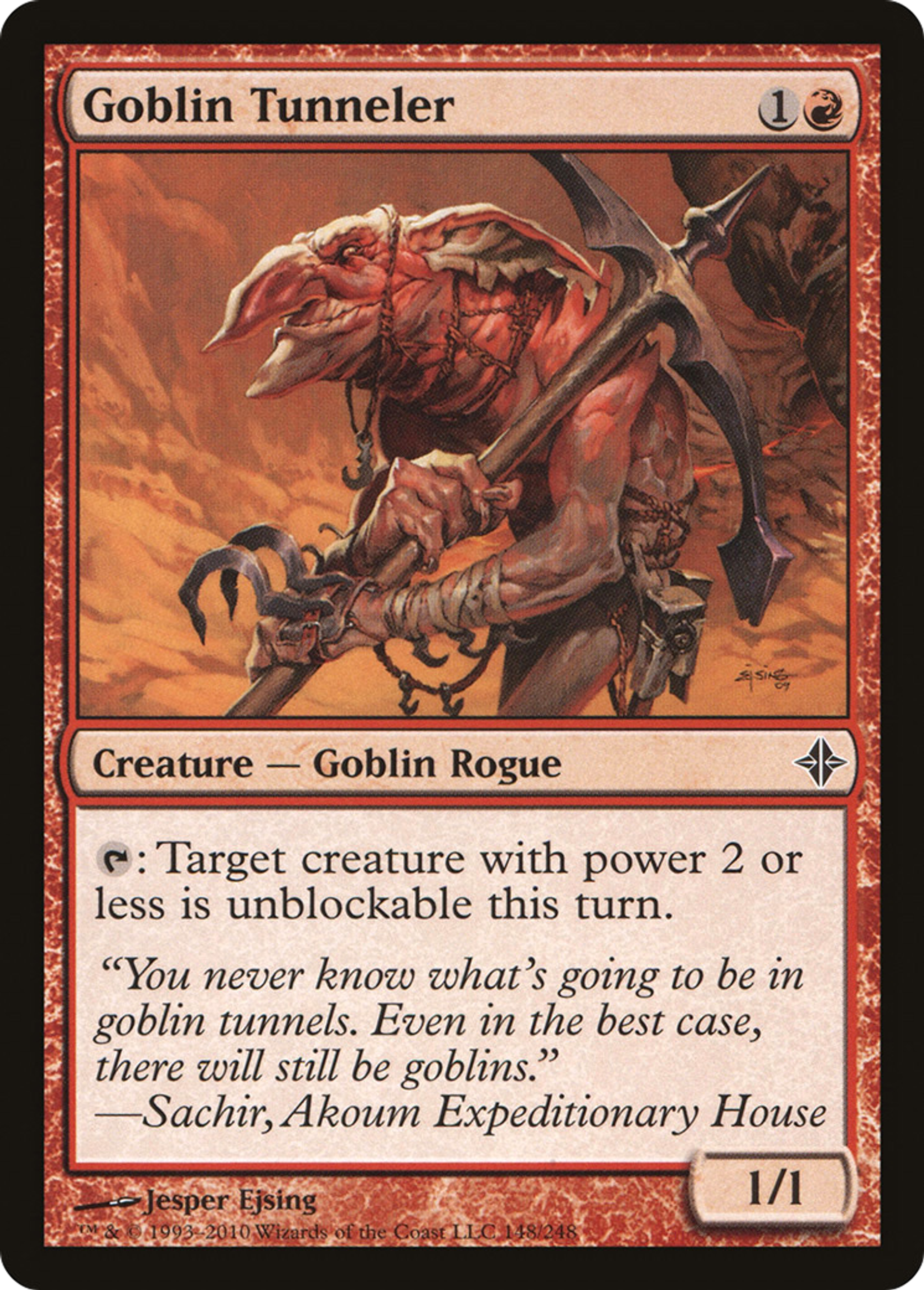 Goblin Tunneler — Rise of the Eldrazi — Magic: The Gathering