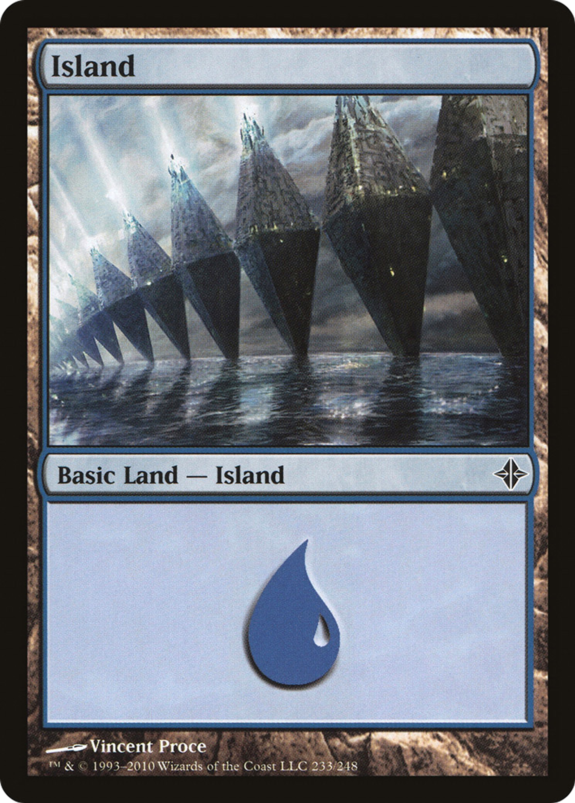 Island — Rise of the Eldrazi — Magic: The Gathering