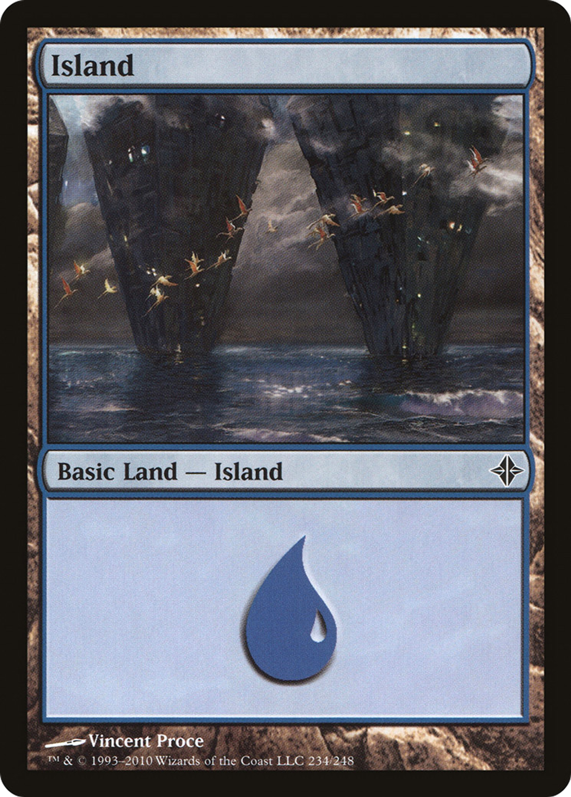 Island — Rise of the Eldrazi — Magic: The Gathering