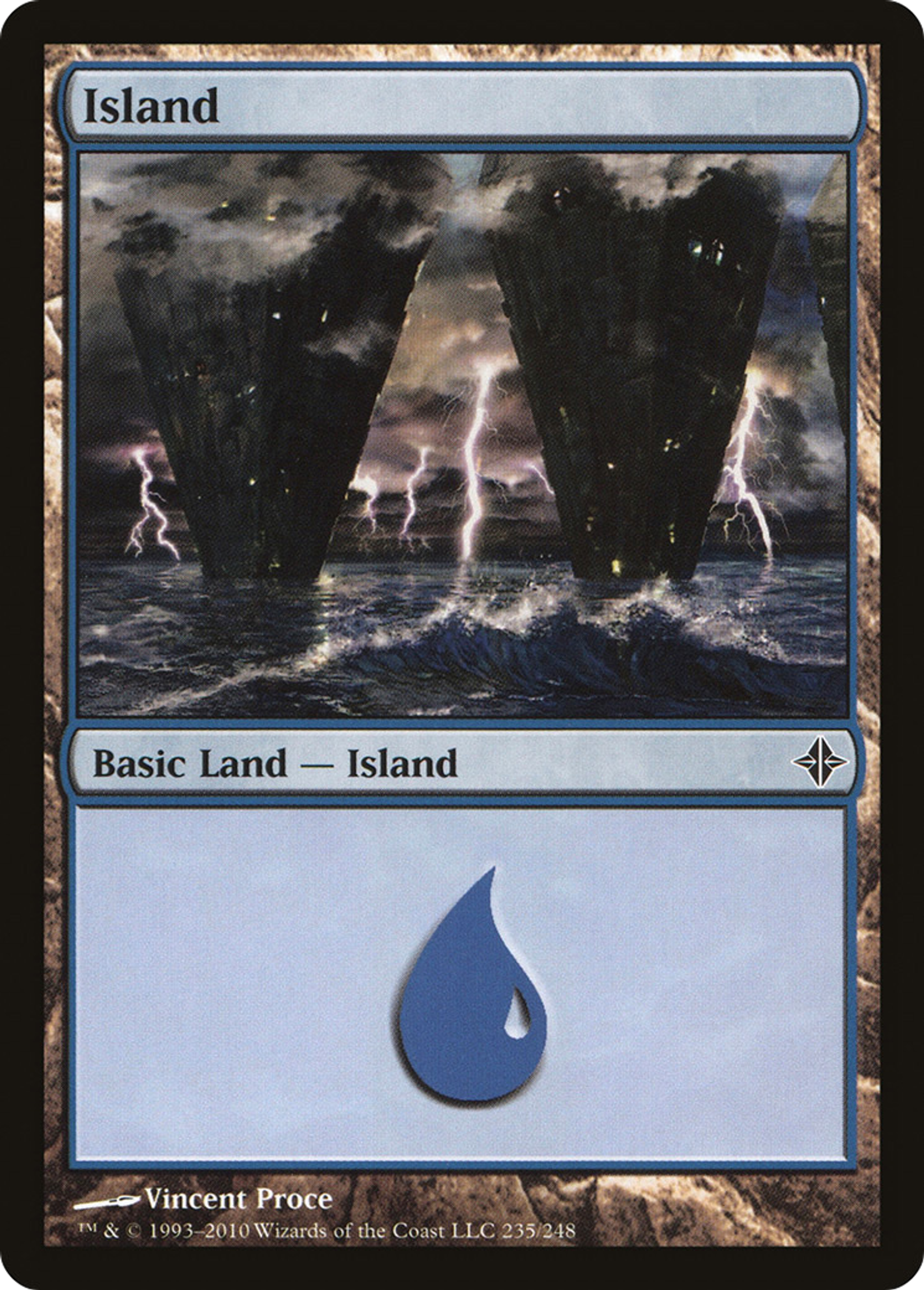 Island — Rise of the Eldrazi — Magic: The Gathering