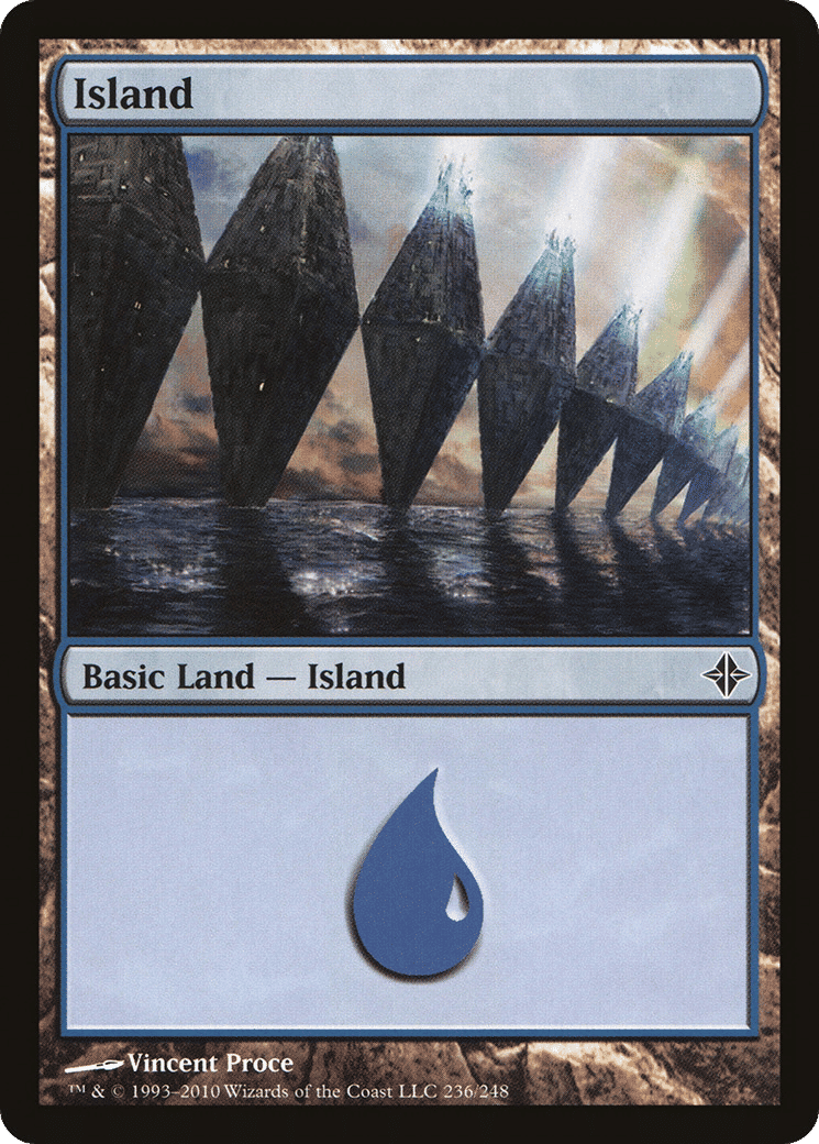Island — Rise of the Eldrazi — Magic: The Gathering