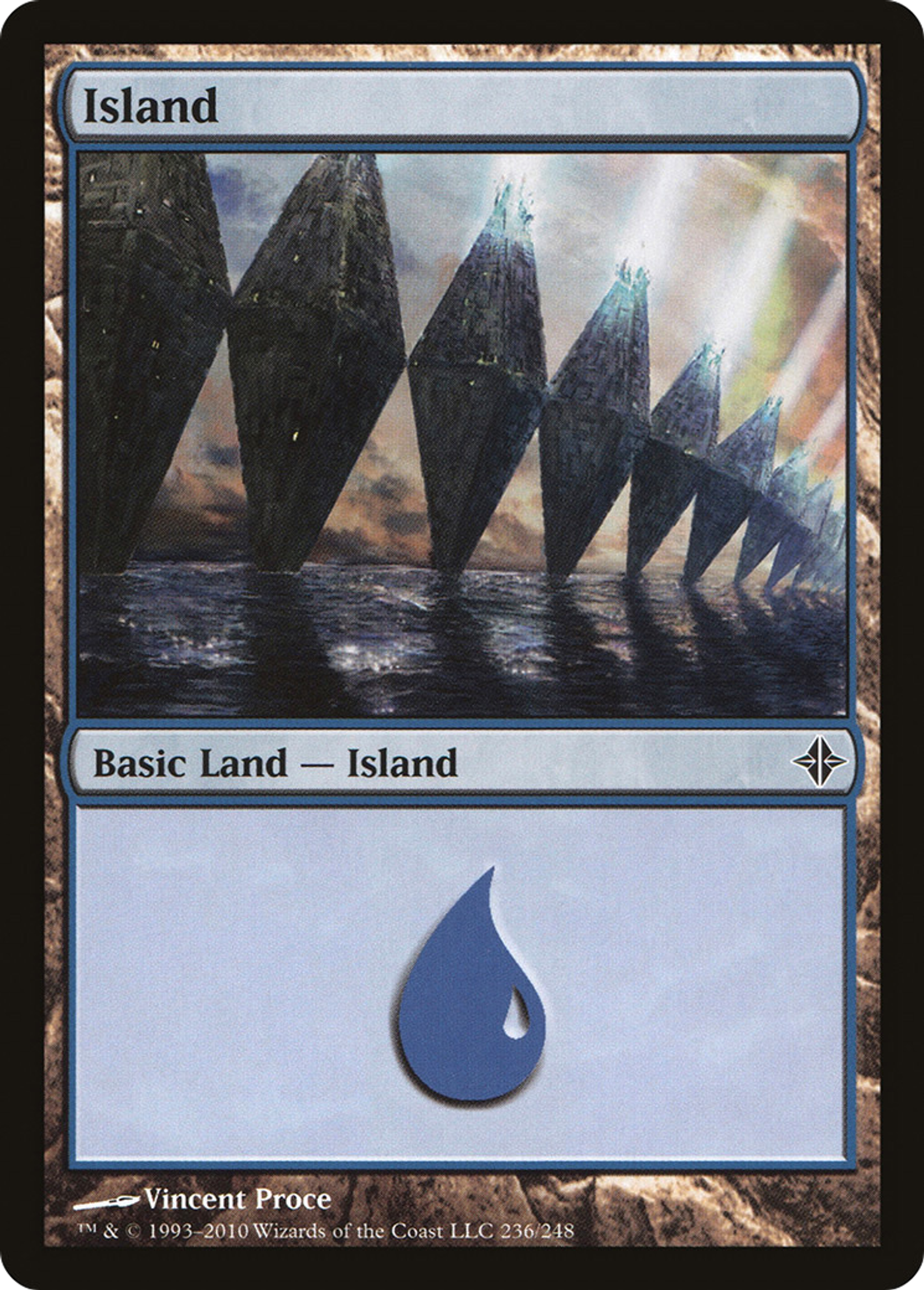 Island — Rise of the Eldrazi — Magic: The Gathering