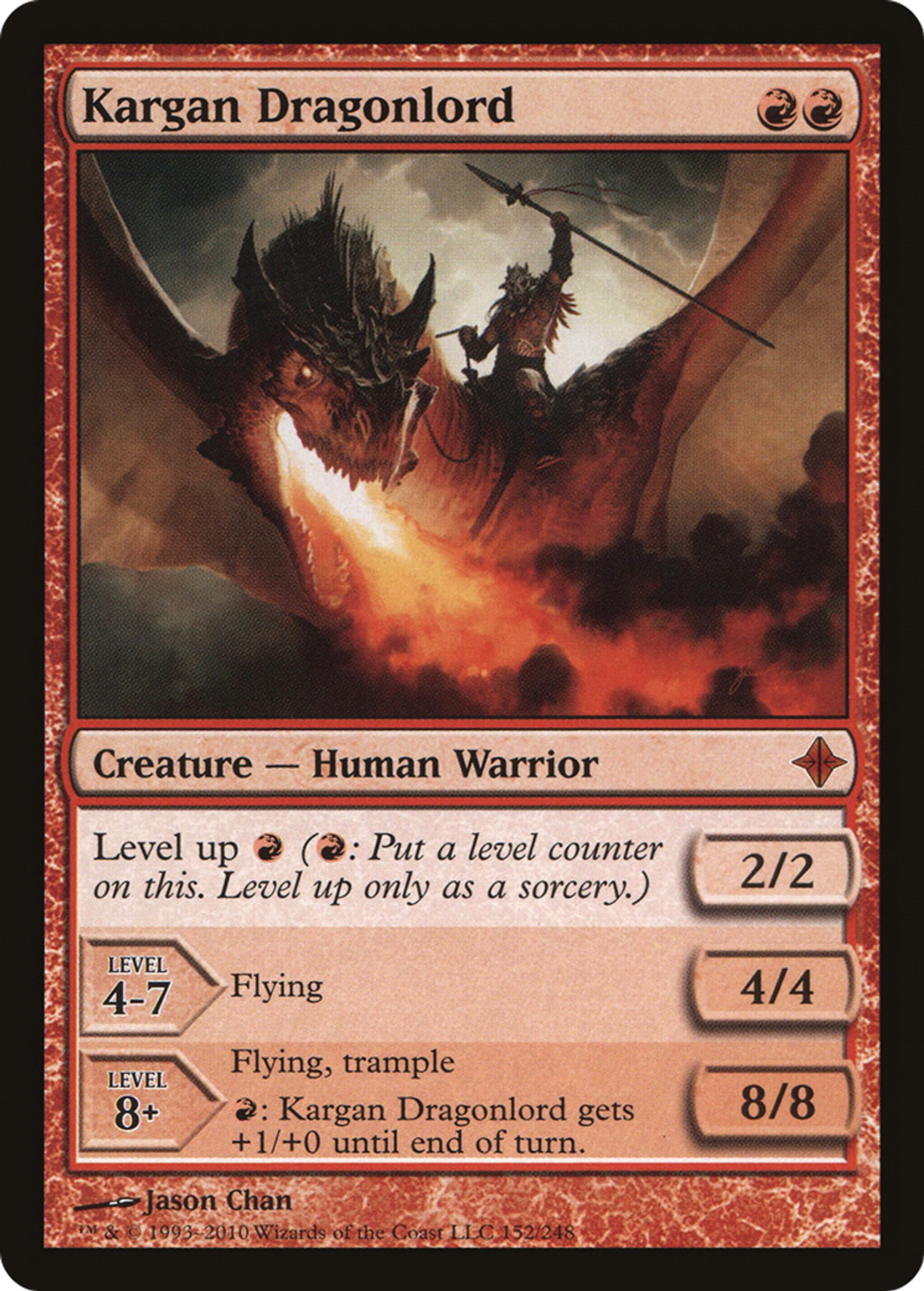 Kargan Dragonlord — Rise of the Eldrazi — Magic: The Gathering