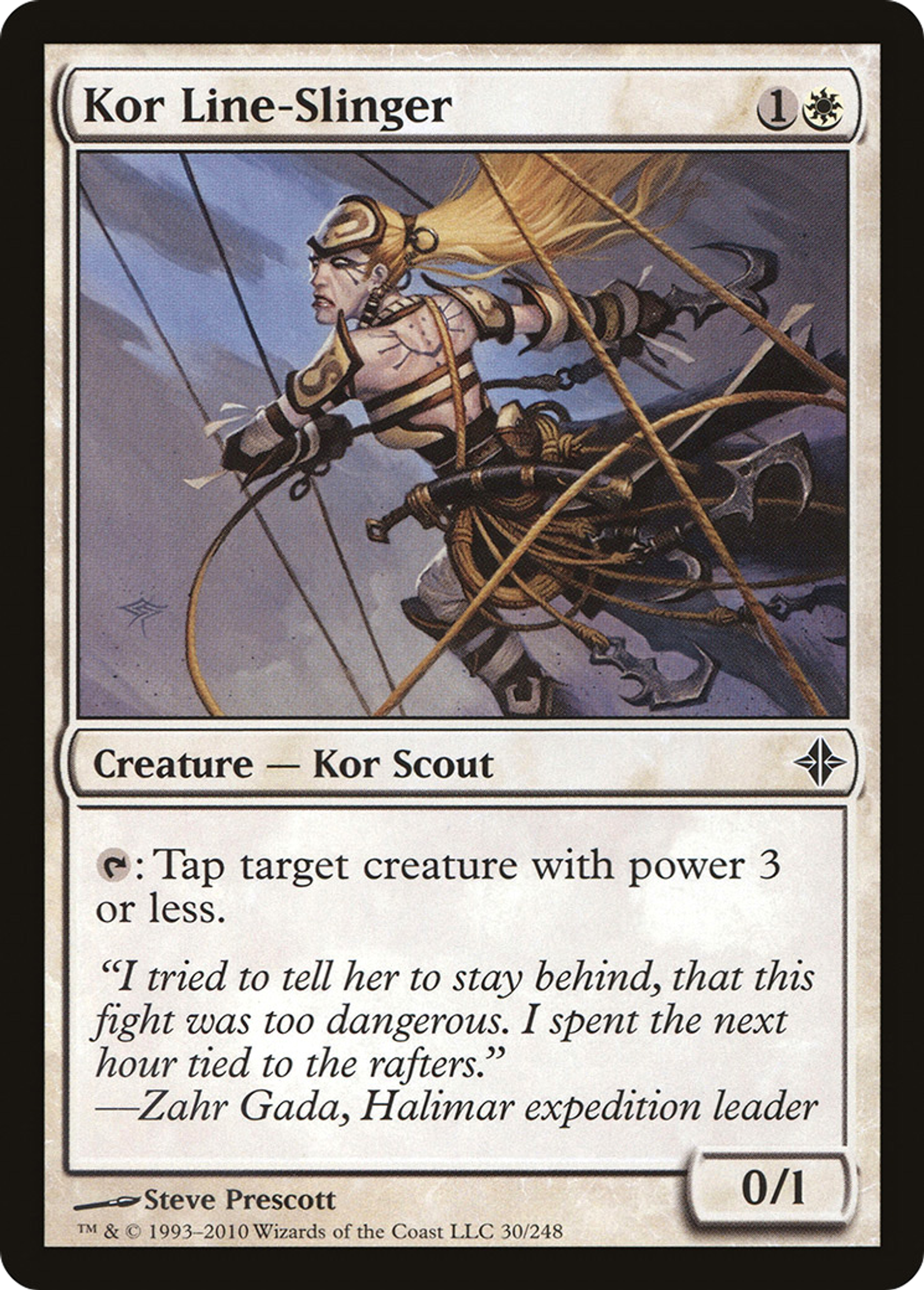 Kor Line-Slinger — Rise of the Eldrazi — Magic: The Gathering
