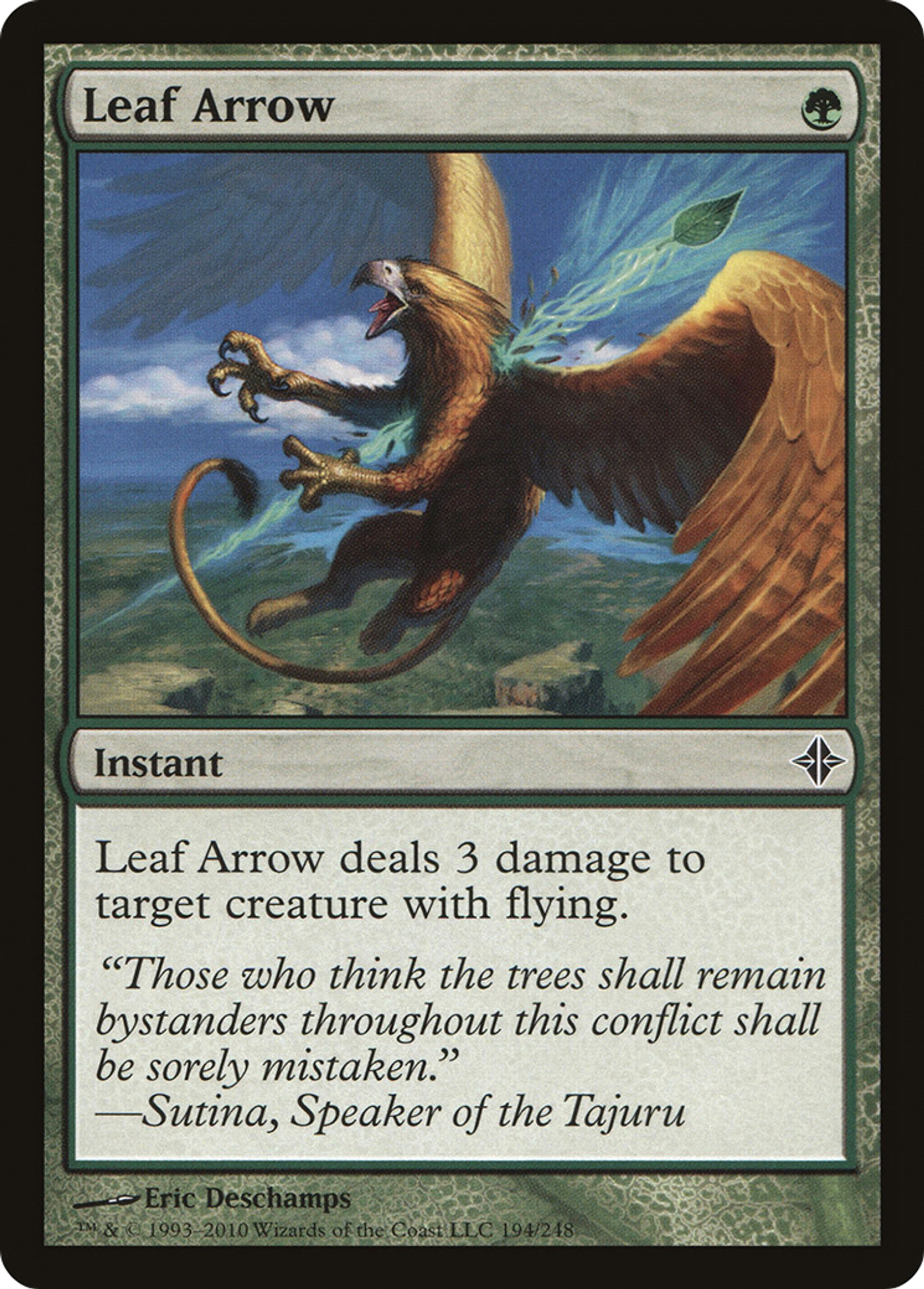 Leaf Arrow — Rise of the Eldrazi — Magic: The Gathering